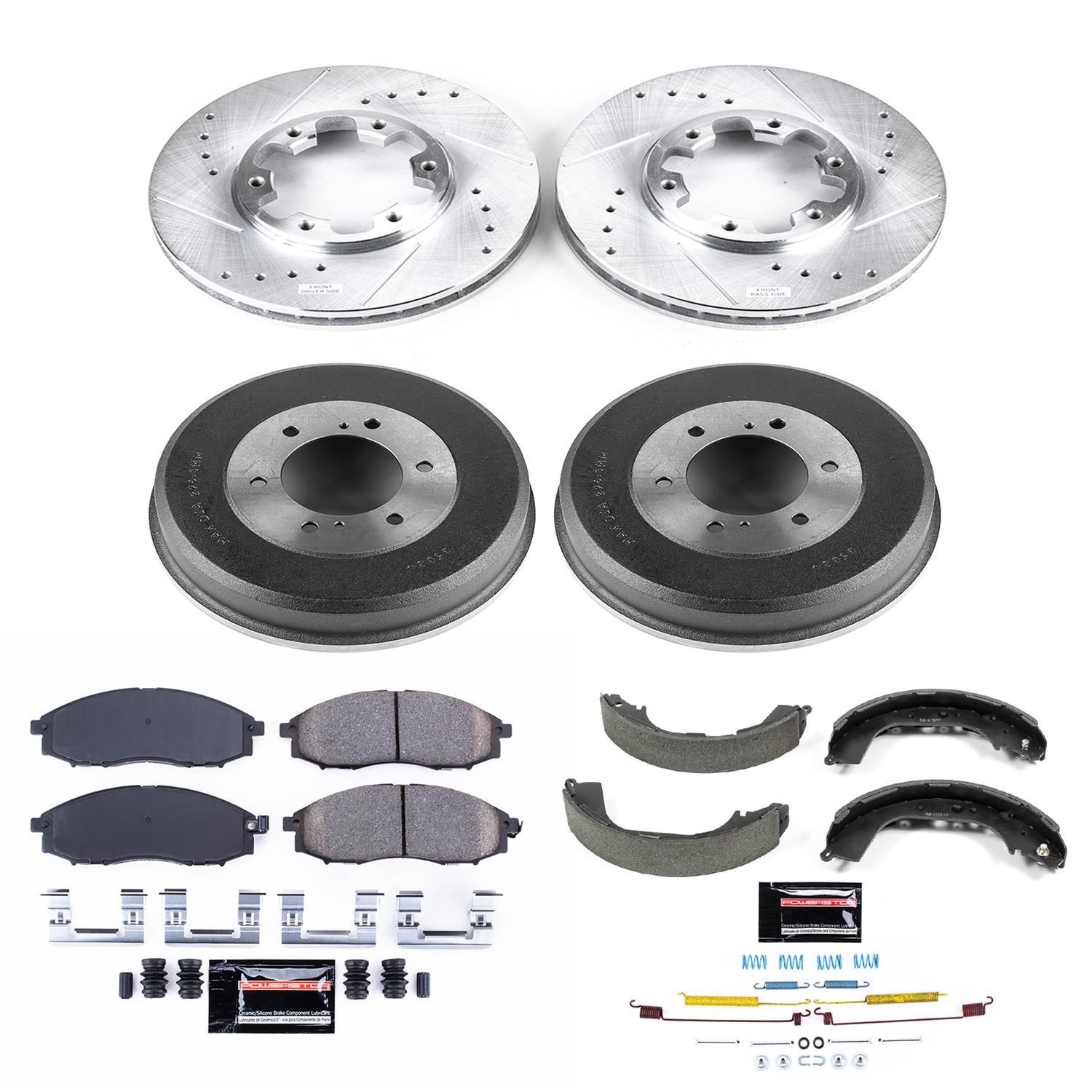 Power Stop 00-04 Nissan Xterra Front & Rear Z23 Evolution Sport Brake Kit (1x psbK1176, 1x psbKOE15320DK) thumbnail 7