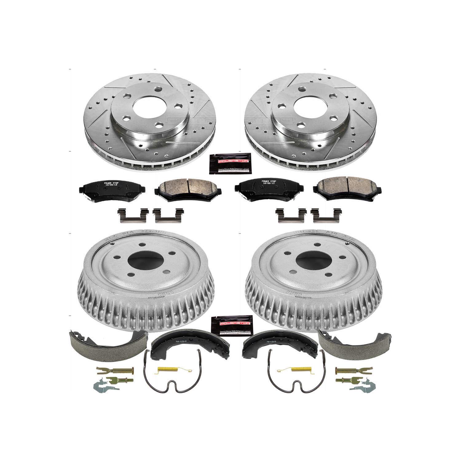 Power Stop 02-03 Buick Century Front & Rear Z23 Evolution Sport Brake Kit (1x psbK2553, 1x psbKOE15322DK) thumbnail 3