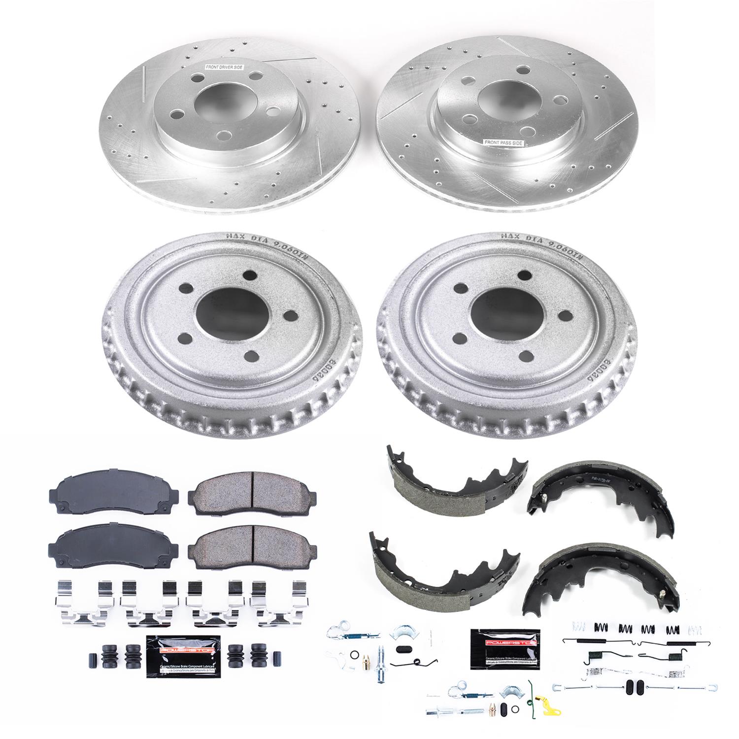 Power Stop 03-09 Ford Ranger Front & Rear Z23 Evolution Sport Brake Kit (1x psbK1923, 1x psbKOE15335DK) thumbnail 3