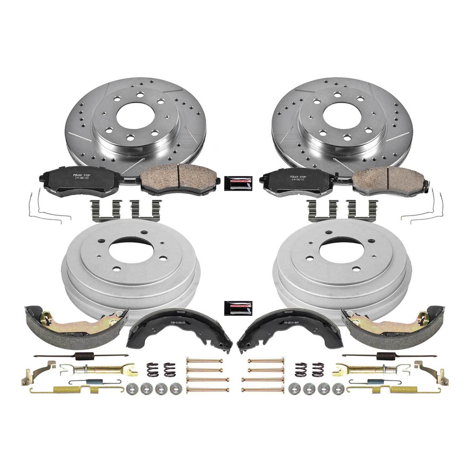 Power Stop 2006 Hyundai Elantra Front & Rear Z23 Evolution Sport Brake Kit (1x psbKOE15338DK, 1x psbK1087) thumbnail 3