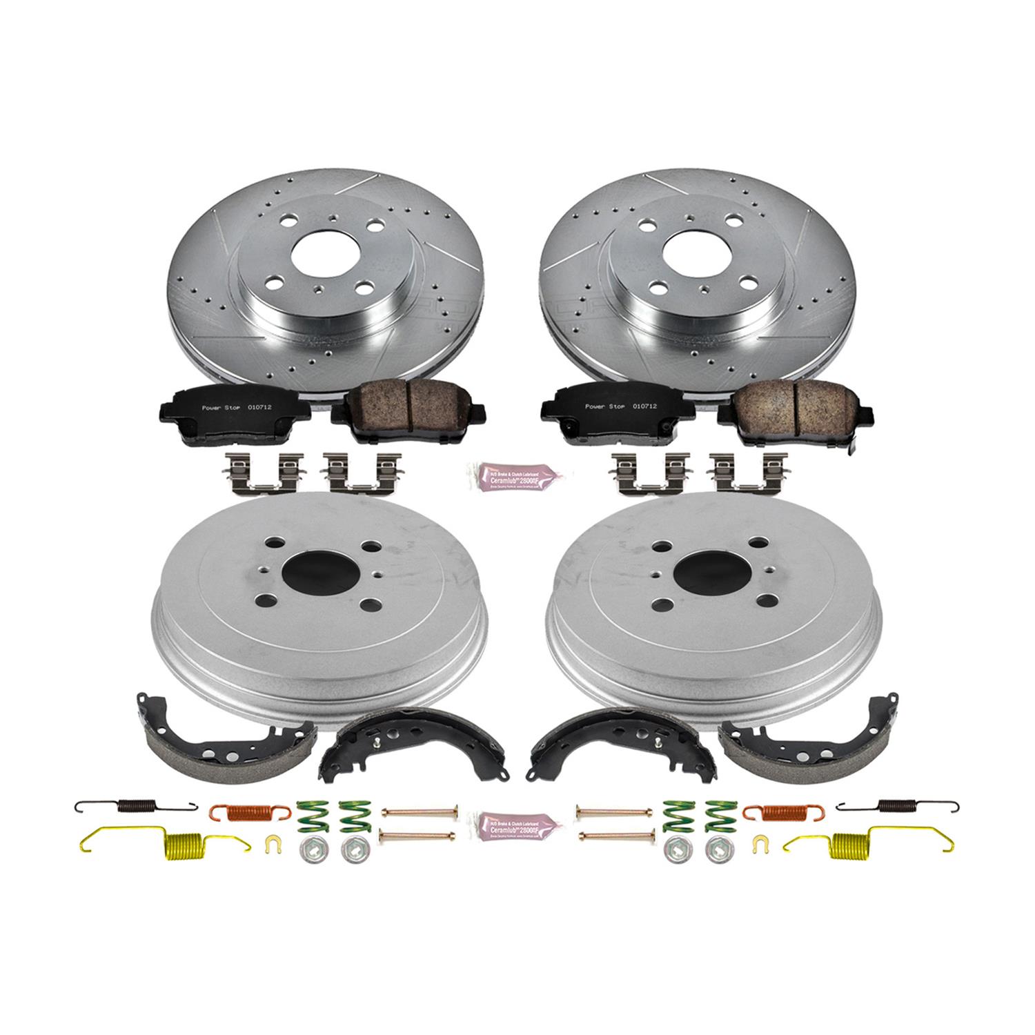 Power Stop K15199DK Power Stop Z23 Evolution Sport Disc and Drum Brake