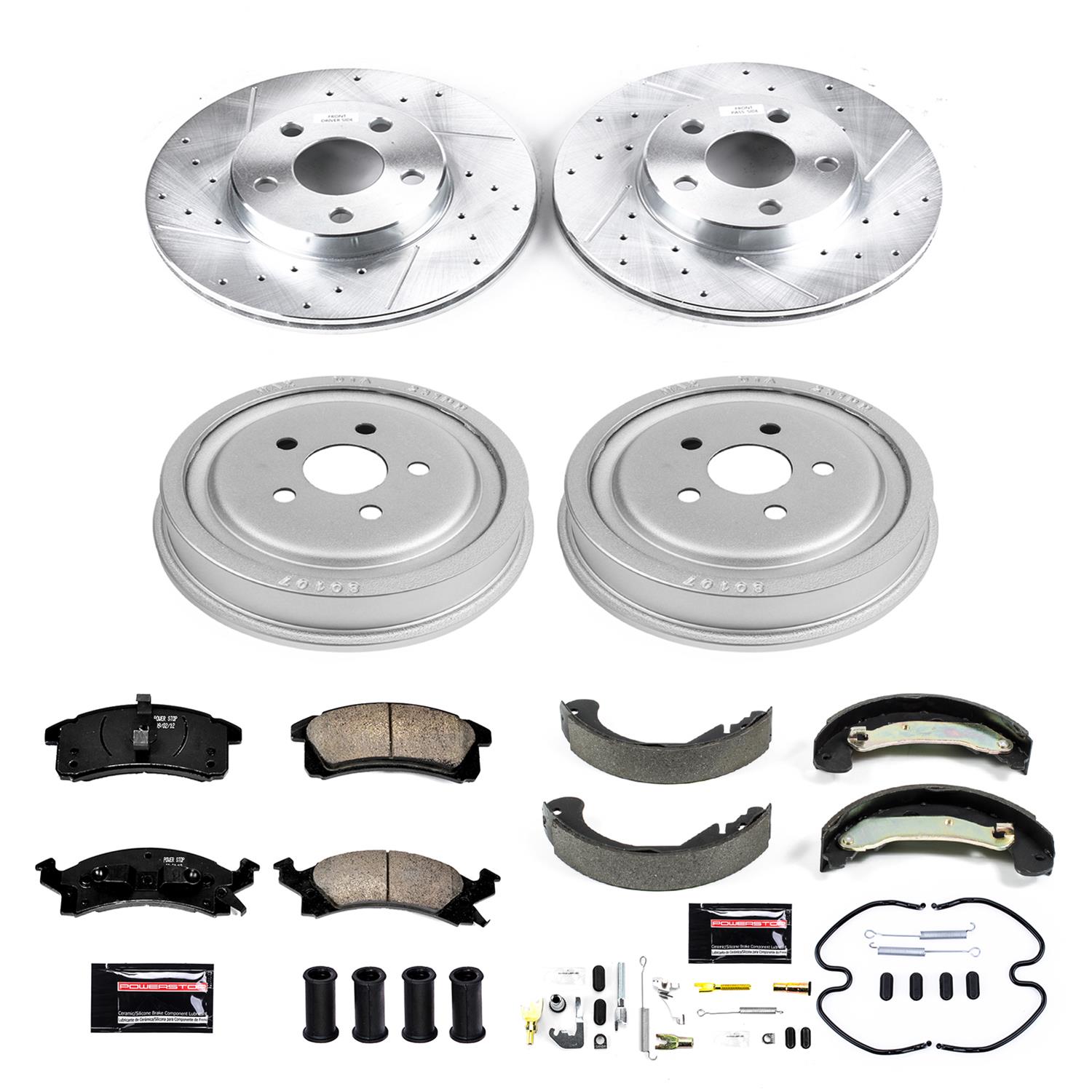 Power Stop 03-05 Chevrolet Cavalier Front & Rear Z23 Evolution Sport Brake Kit (1x psbK3156, 1x psbKOE15380DK) thumbnail 3