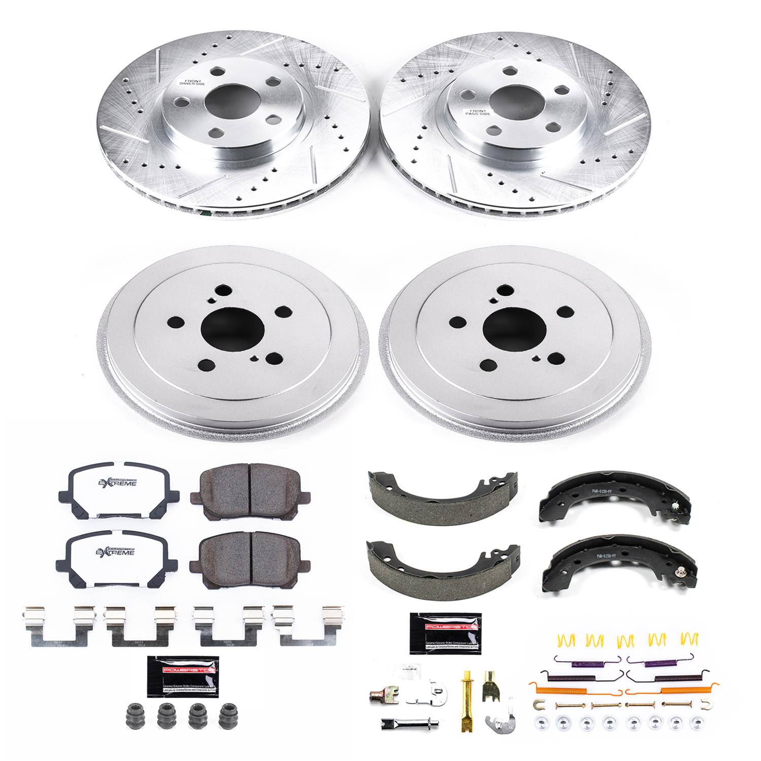 Power Stop 03-08 Toyota Corolla Front & Rear Z26 Street Warrior Brake Kit (1x psbKOE15385DK, 1x psbK2316-26) thumbnail 7