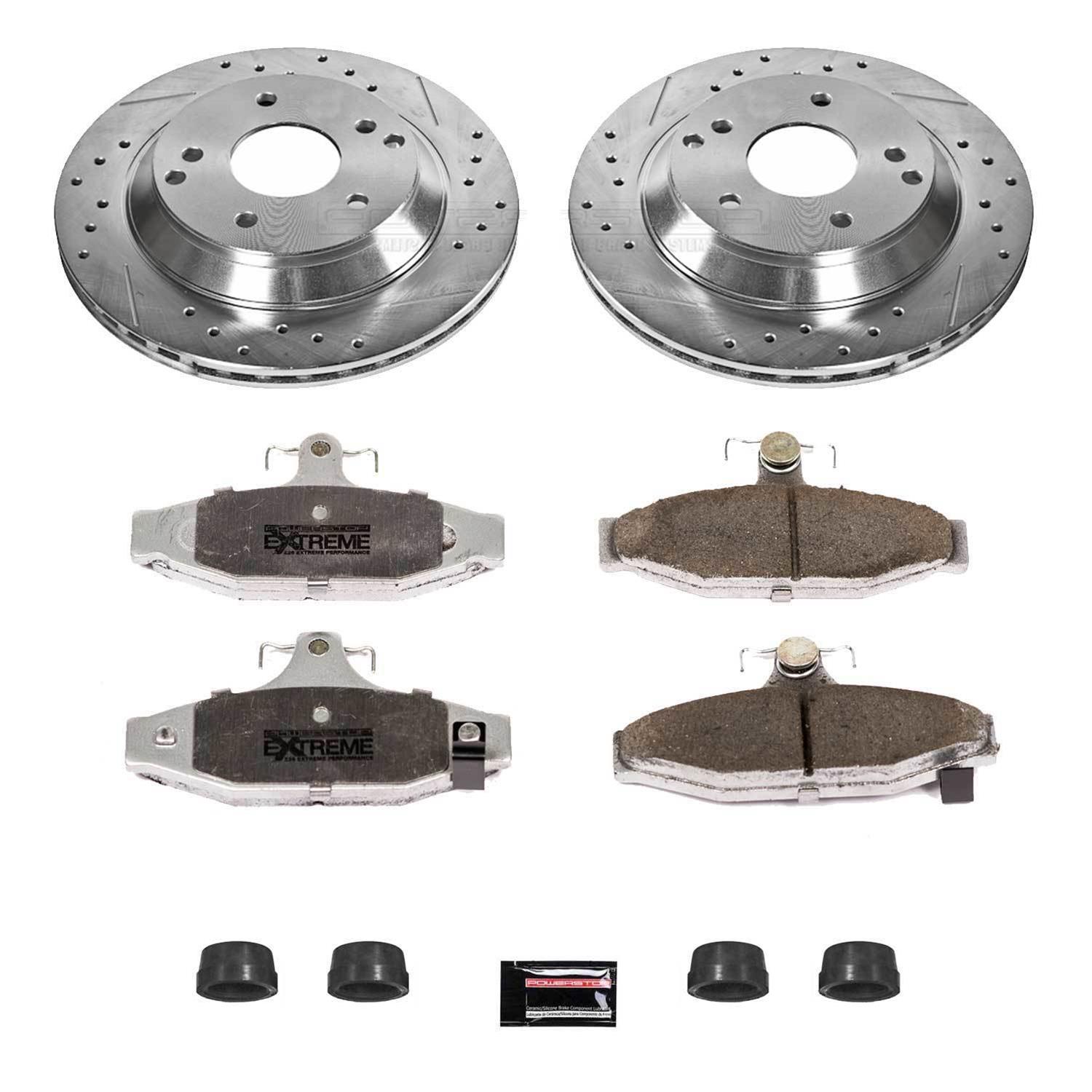 PowerStop KC2314A-26 F&R Z26 Street Warrior Brake Kit | Toyota Celica (03-05) (SPF2314A-26K)