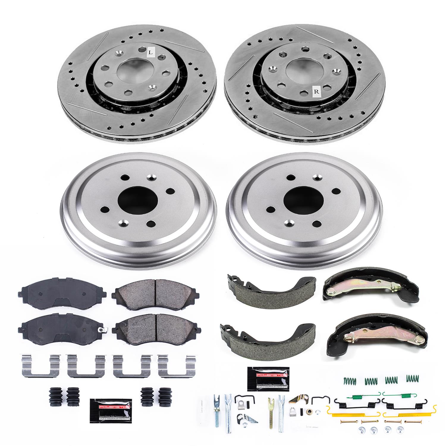 PowerStop K15234DK PowerStop Z23 Evolution Sport Disc and Drum