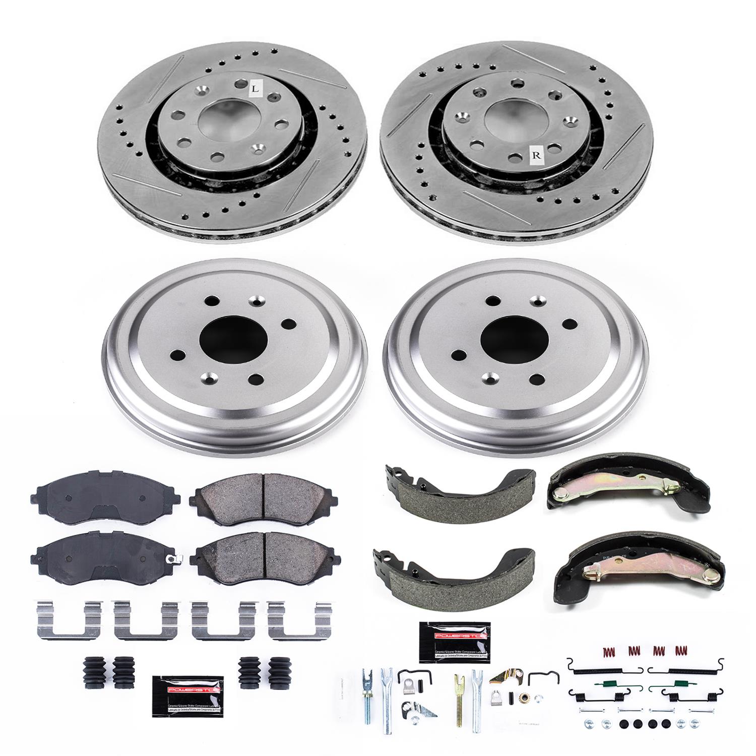 PowerStop K15235DK PowerStop Z23 Evolution Sport Disc and Drum