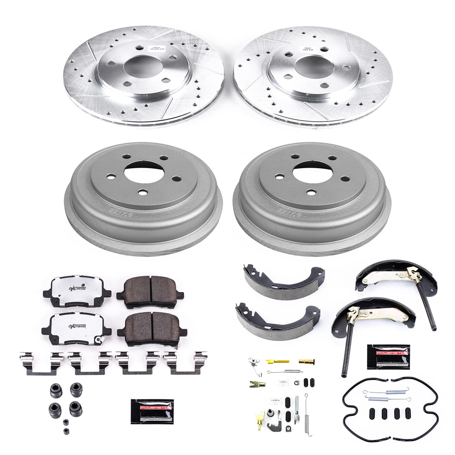 Power Stop 05-07 Chevrolet Malibu Front & Rear Z26 Street Warrior Brake Kit (1x psbK1617-26, 1x psbKOE15395DK) thumbnail 7