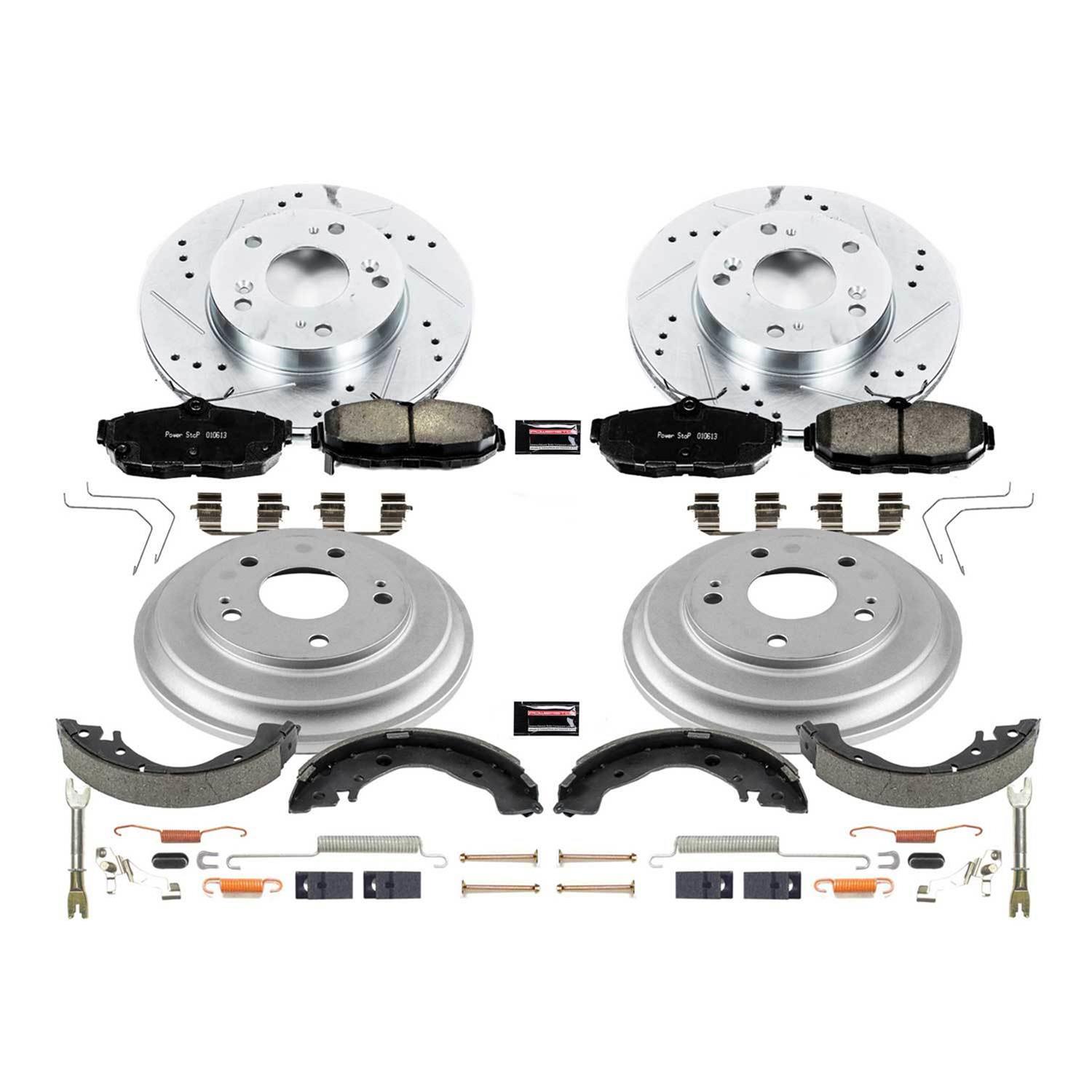 Power Stop 12-15 Honda Civic Front & Rear Z23 Evolution Sport Brake Kit (1x psbKOE15398DK, 1x psbK6319) thumbnail 3