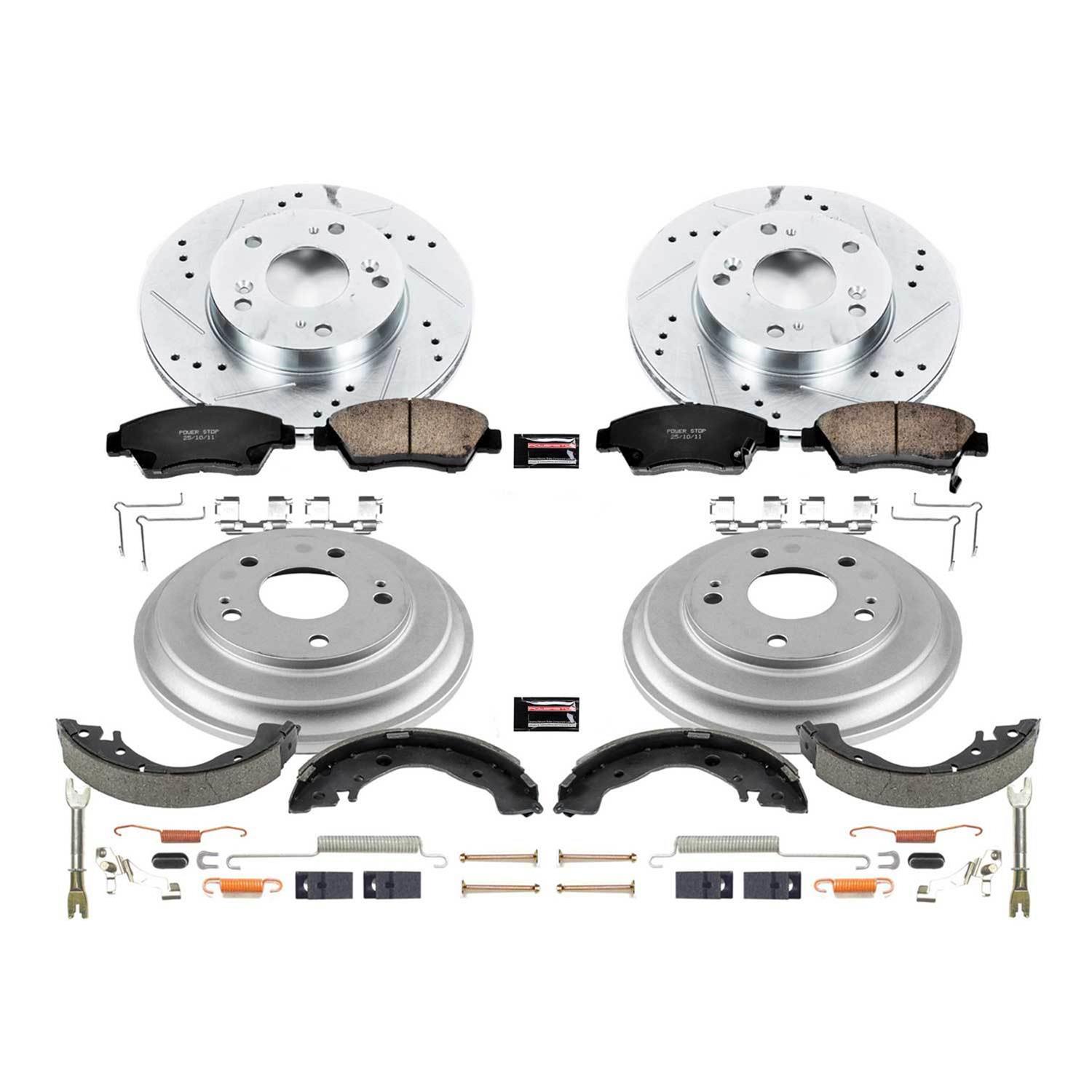 Power Stop 13-15 Honda Civic Front & Rear Z23 Evolution Sport Brake Kit (1x psbKOE15398DK, 1x psbK6317) thumbnail 3