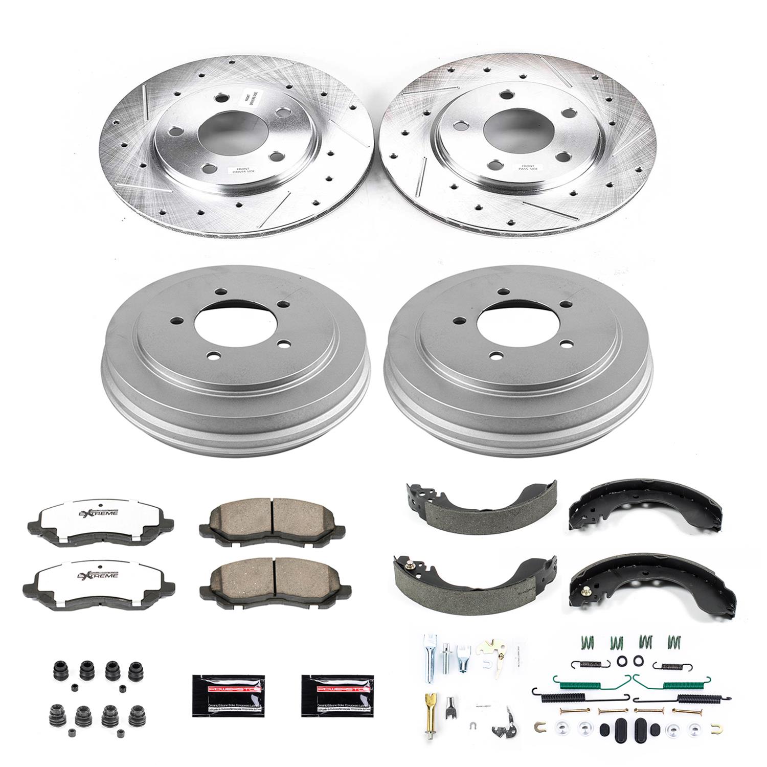 Power Stop 07-12 Dodge Caliber Front & Rear Z26 Street Warrior Brake Kit (1x psbK2992-26, 1x psbKOE15403DK) thumbnail 7