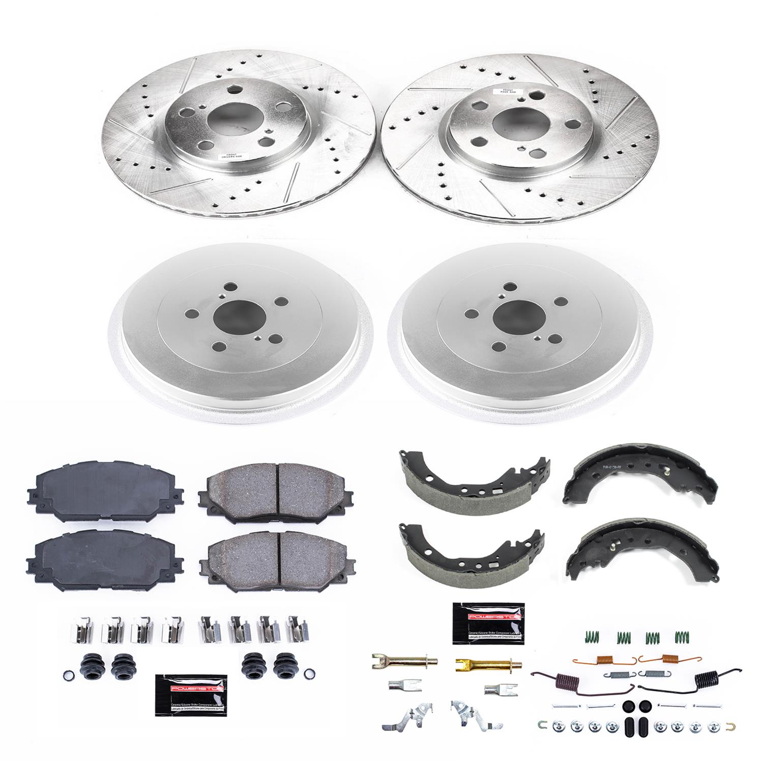 PowerStop K15260DK PowerStop Z23 Evolution Sport Disc and Drum
