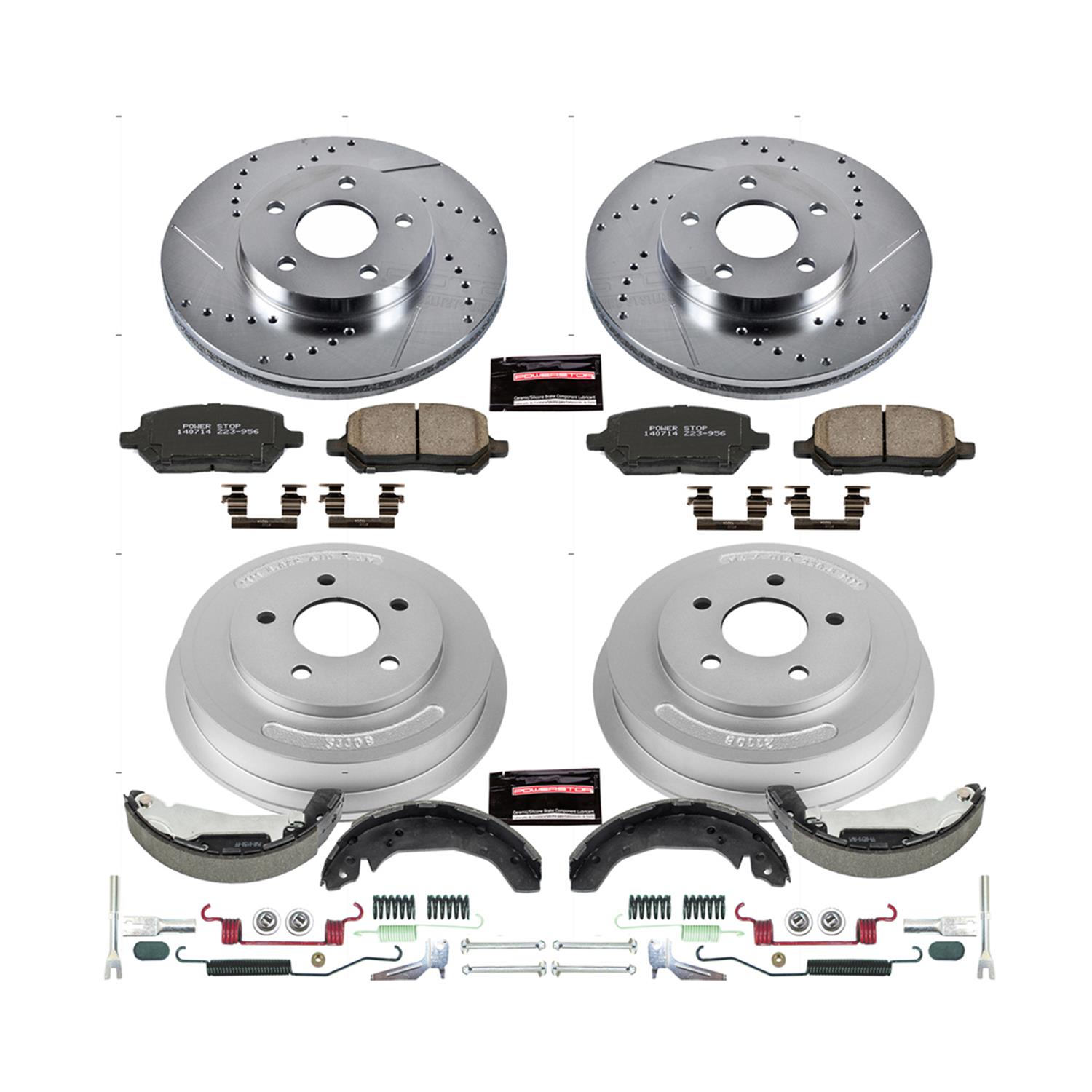 Power Stop 09-10 Pontiac G5 Front & Rear Z23 Evolution Sport Brake Kit (1x psbKOE15383DK, 1x psbK2983) thumbnail 3