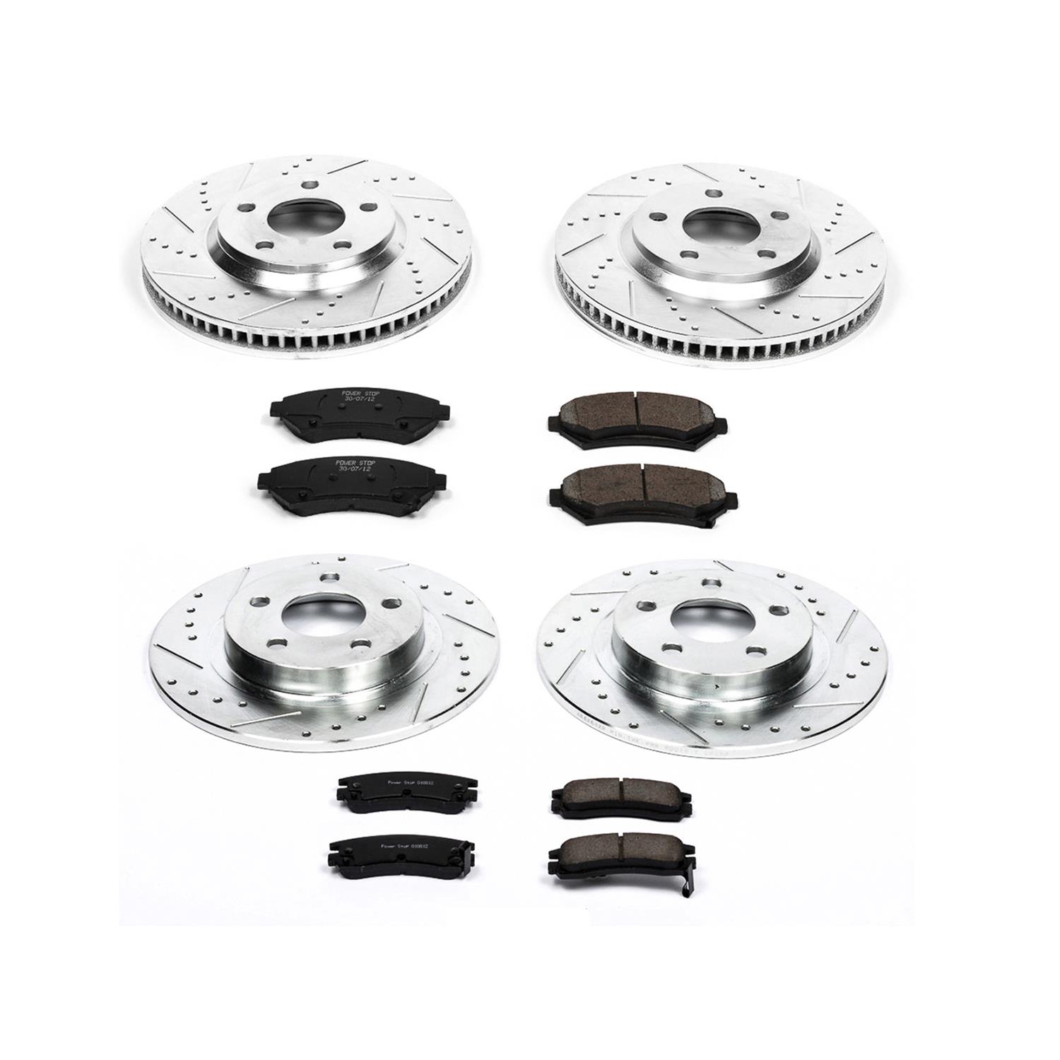 Power Stop 03-05 Buick Park Avenue Front & Rear Z23 Evolution Sport Brake Kit (1x psbK1542, 1x psbK1566) thumbnail 4