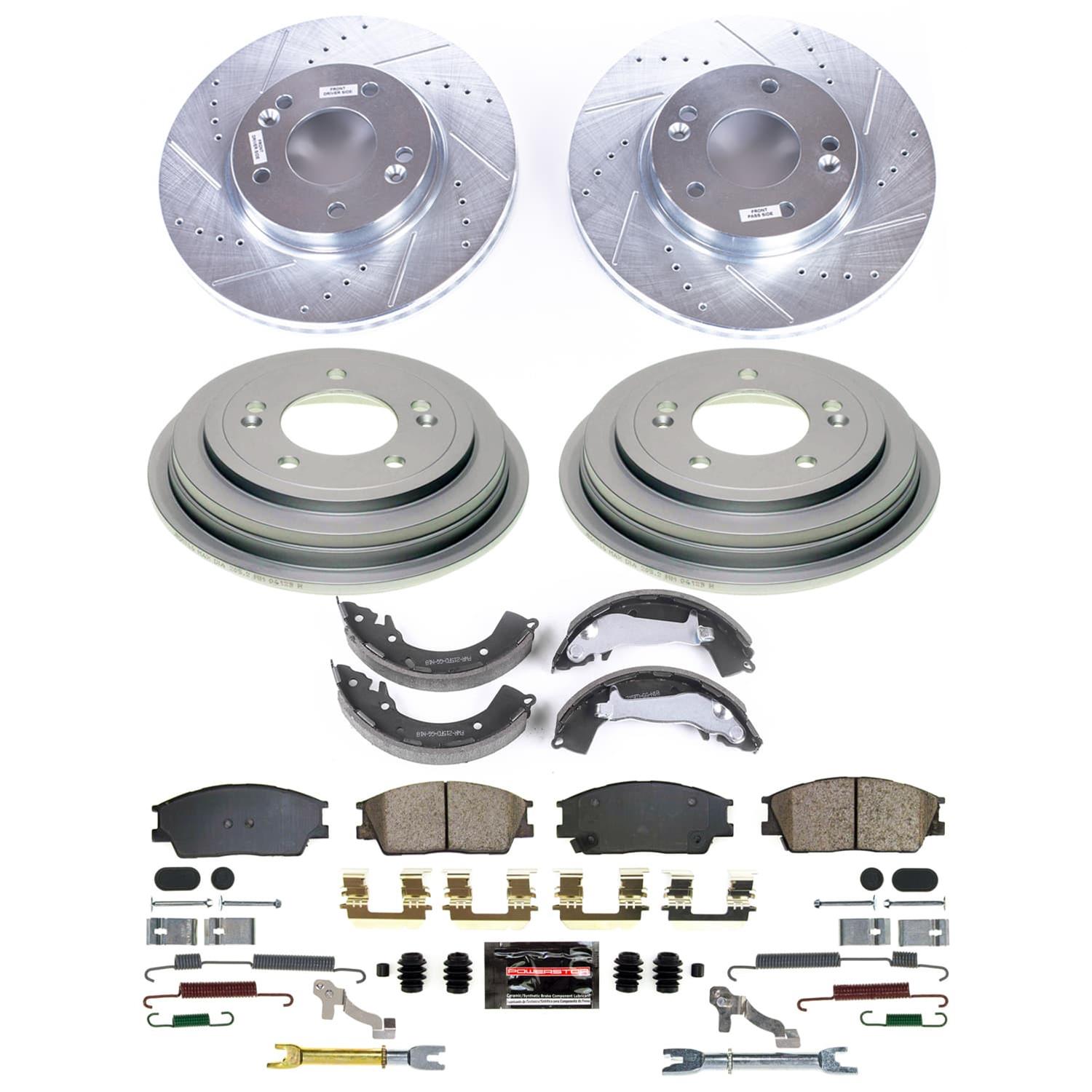 Power Stop 20-22 Hyundai Venue Front and Rear Z23 Evolution Brake Kit (1x psbK8663, 1x psbKOE15481DK) thumbnail 3