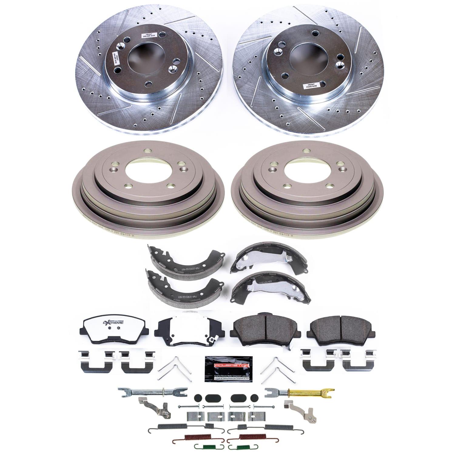 Power Stop 18-22 Hyundai Accent Front and Rear Z23 Evolution Brake Kit (1x psbK8699, 1x psbKOE15483DK) thumbnail 3