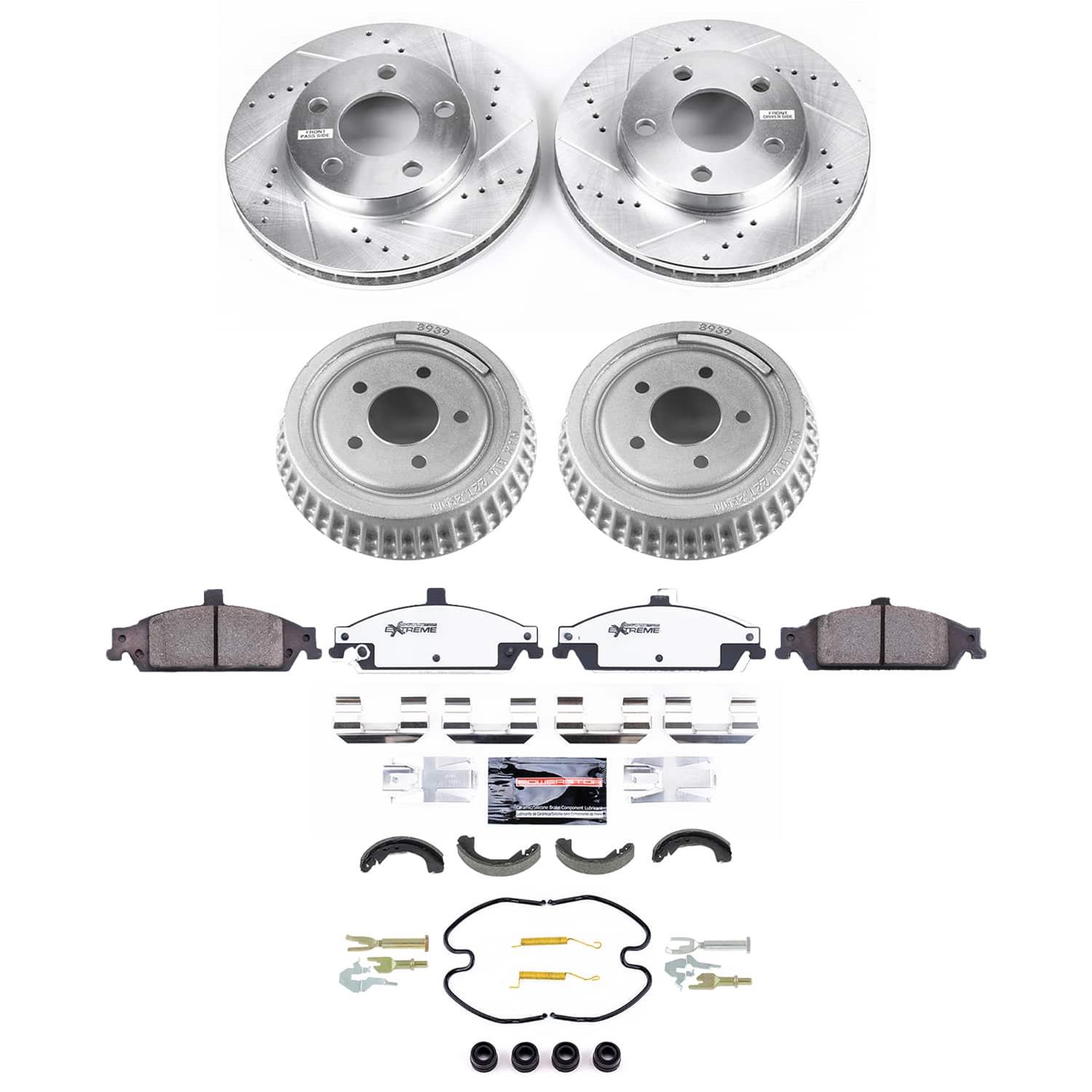 Power Stop 00-05 Pontiac Grand Am Front and Rear Z26 Street Brake Kit (1x psbK1551-26, 1x psbKOE15504DK) thumbnail 2