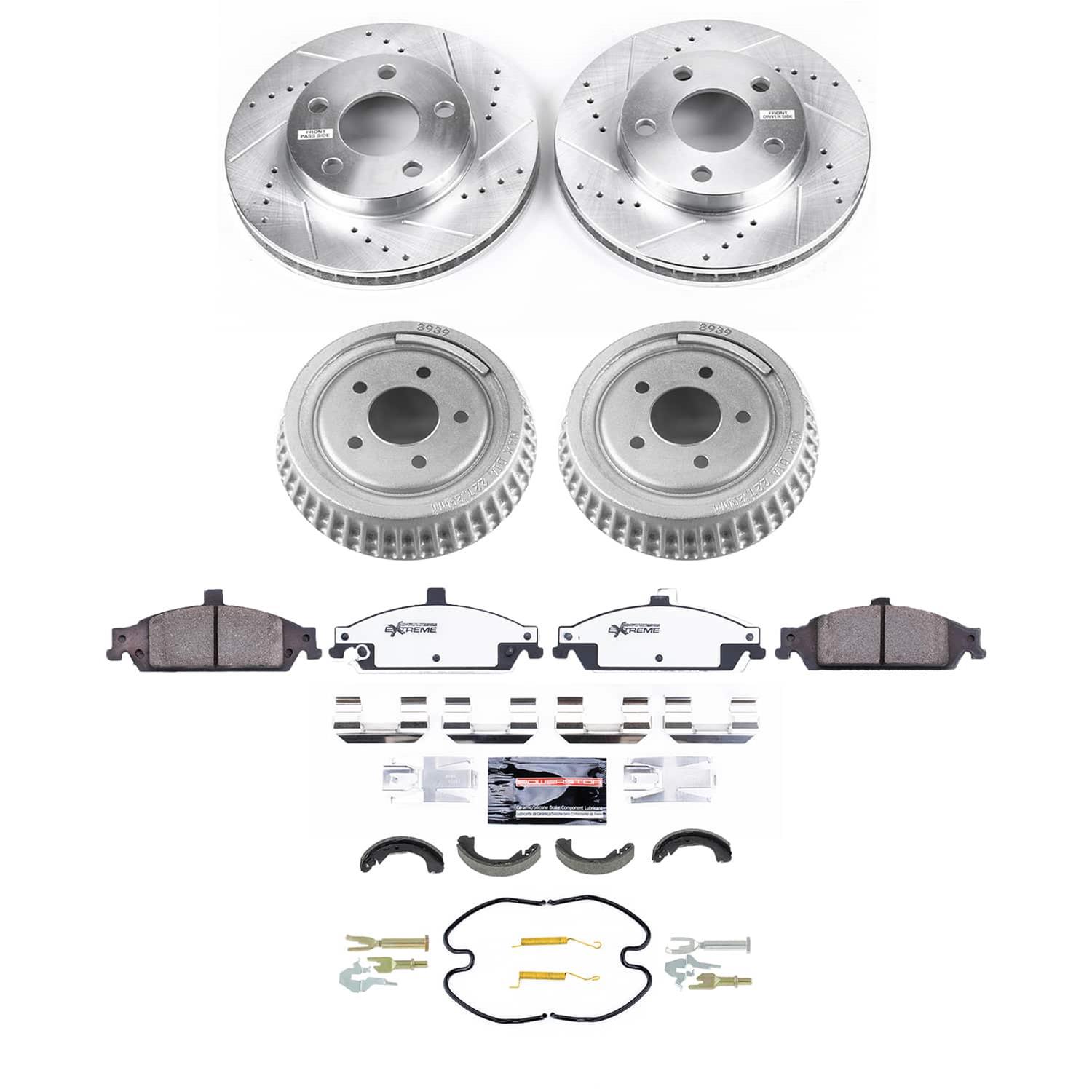 Power Stop 00-05 Pontiac Grand Am Front and Rear Z23 Evolution Brake Kit (1x psbK1551, 1x psbKOE15504DK) thumbnail 2