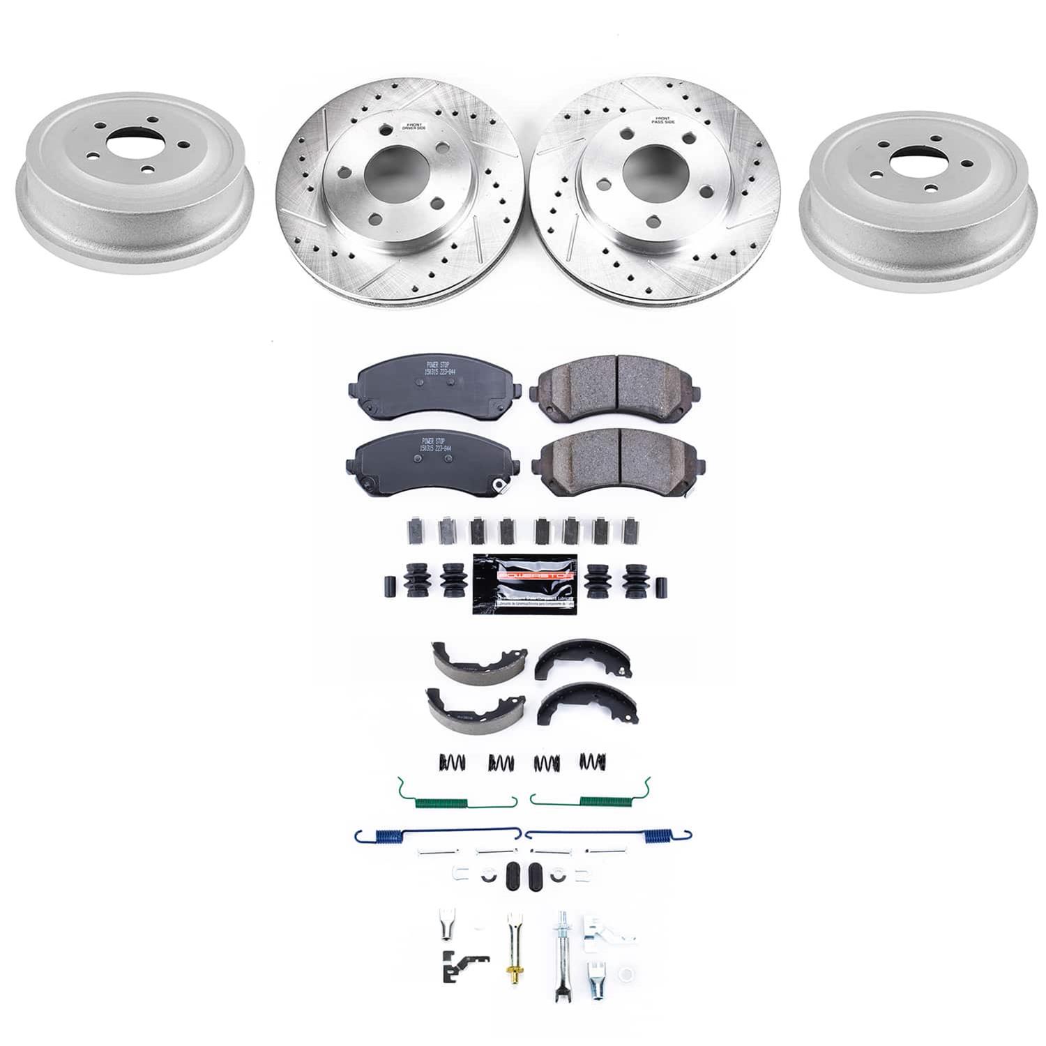 Power Stop 01-05 Pontiac Aztek Front and Rear Z23 Evolution Brake Kit (1x psbKOE15377DK, 1x psbK5233) thumbnail 2