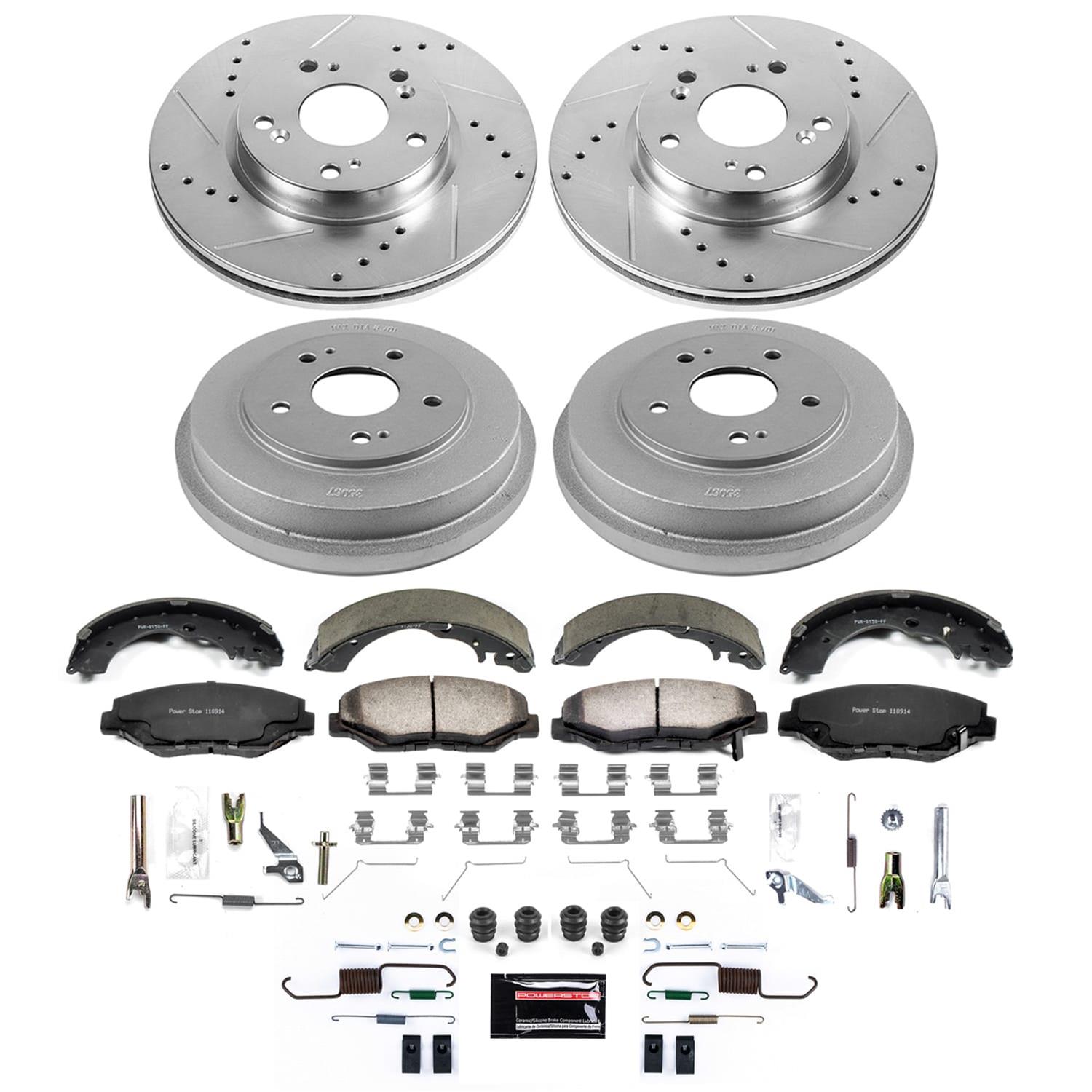 Power Stop 13-14 Honda Fit Front and Rear Z36 Truck & Tow Brake Kit (1x psbK6490-36, 1x psbKOE15318DK) thumbnail 2