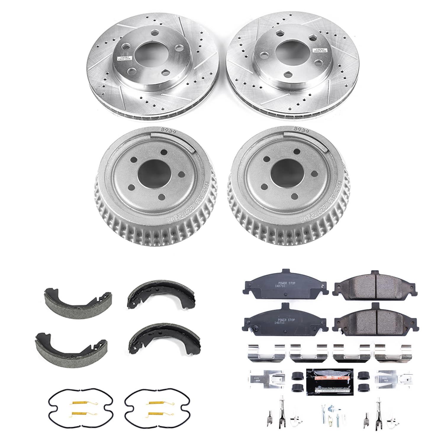 Power Stop 04-05 Chevrolet Classic Front and Rear Z23 Evolution Brake Kit (1x psbK1551, 1x psbKOE15340DK) thumbnail 2