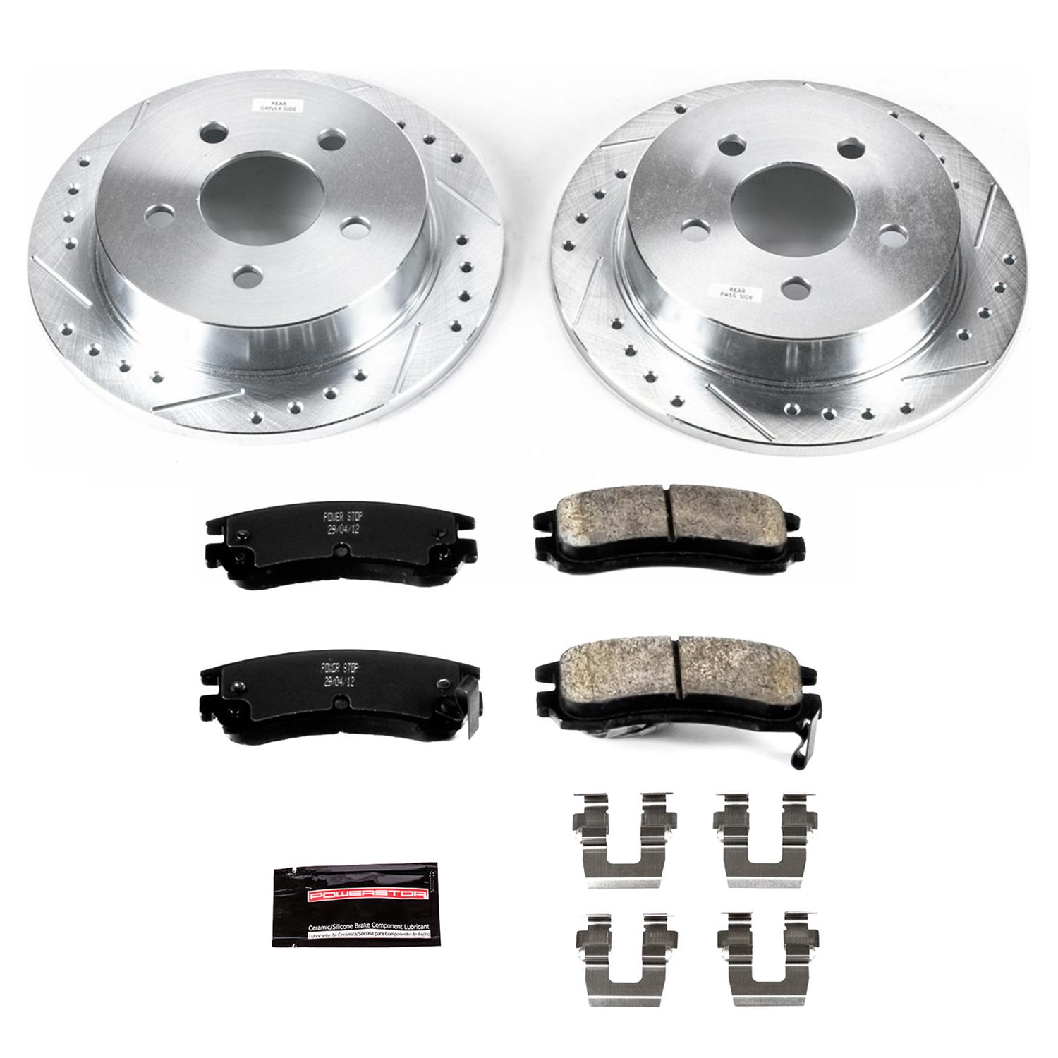 Power Stop 04-05 Buick Century Front & Rear Z23 Evolution Sport Brake Kit (1x psbK1558, 1x psbK2553) thumbnail 2