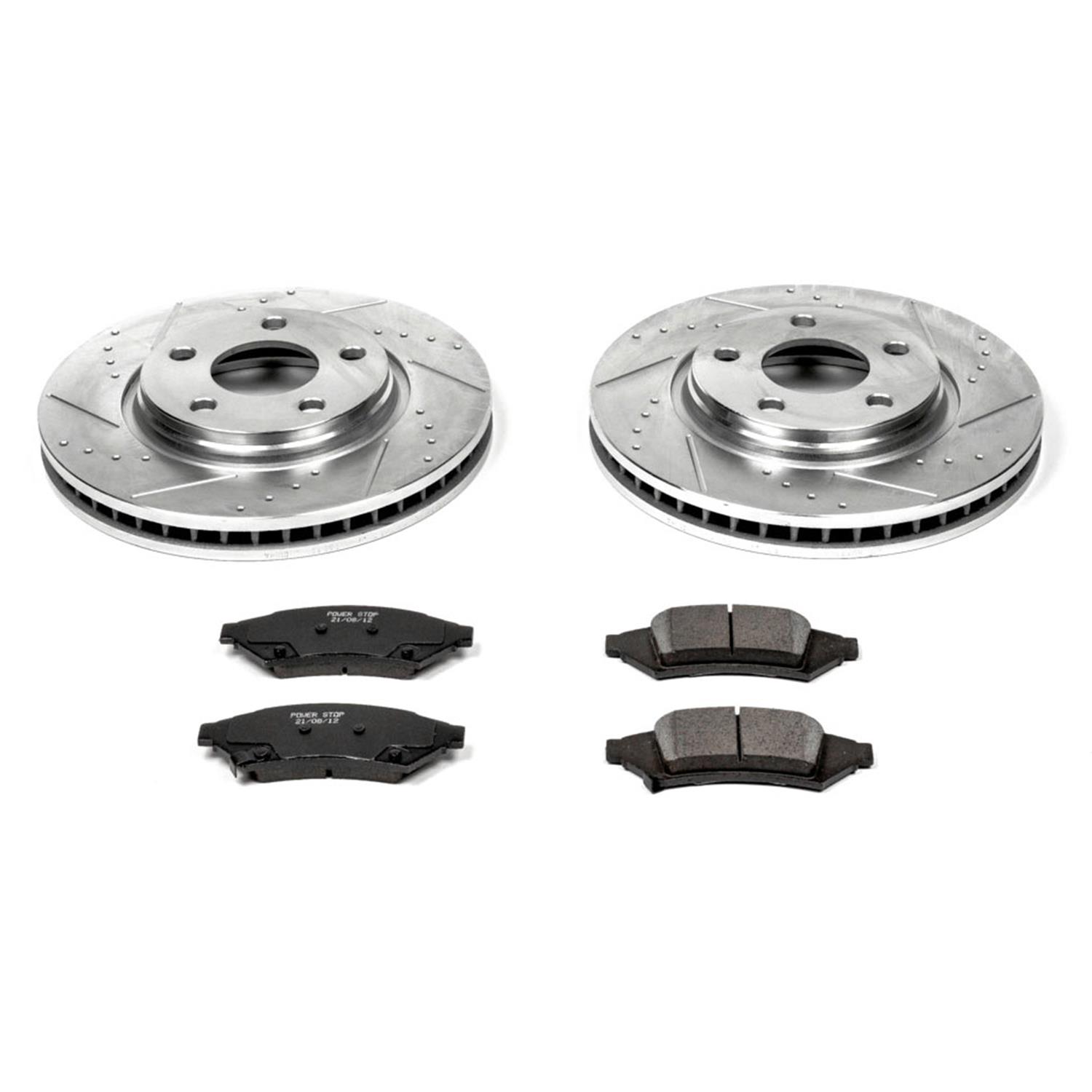 Power Stop 2004 Pontiac Grand Prix Front Z23 Evolution Sport Brake Kit w/Calipers (1x psbK1586, 1x psbS5034) thumbnail 4