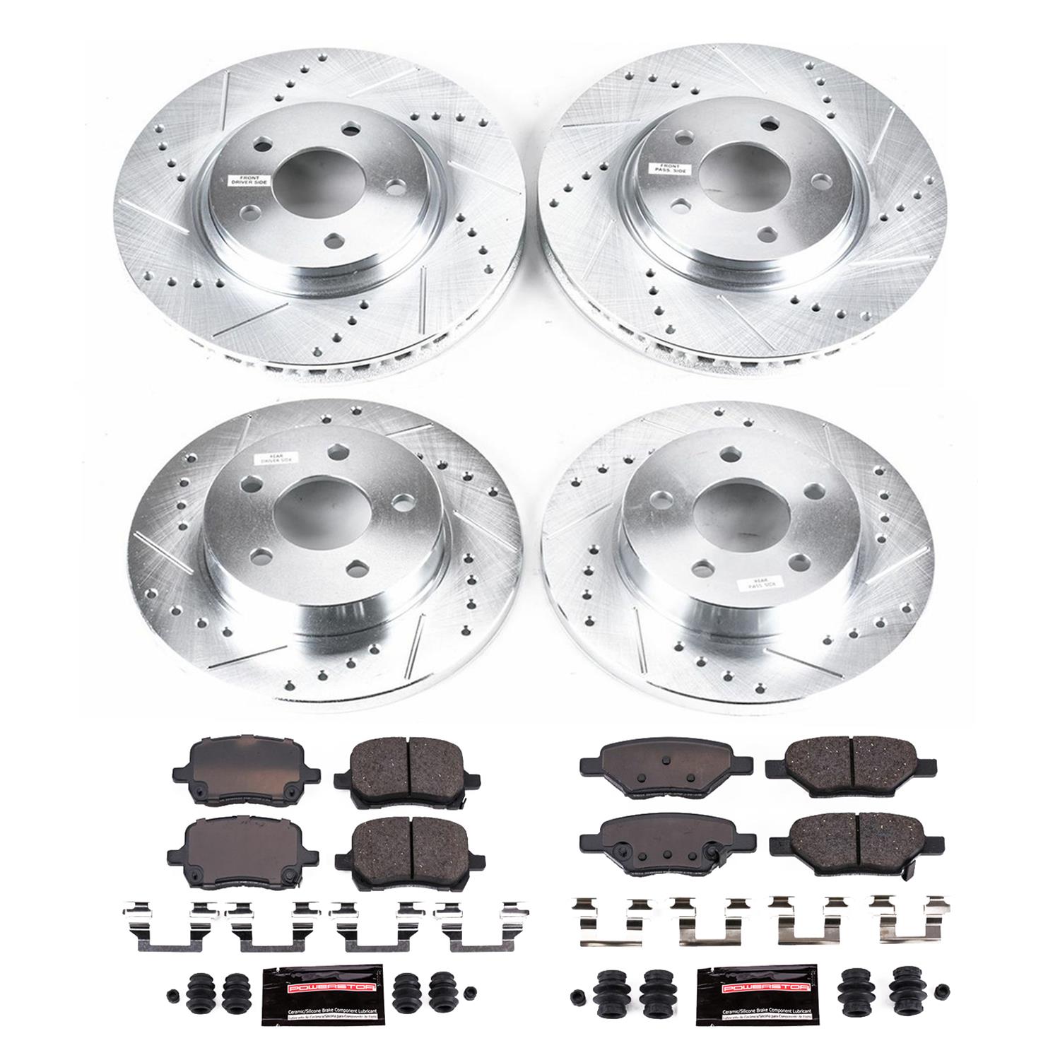 Power Stop 05-06 Chevrolet Cobalt Front & Rear Z23 Evolution Sport Brake Kit (1x psbK1616, 1x psbK1610) thumbnail 8