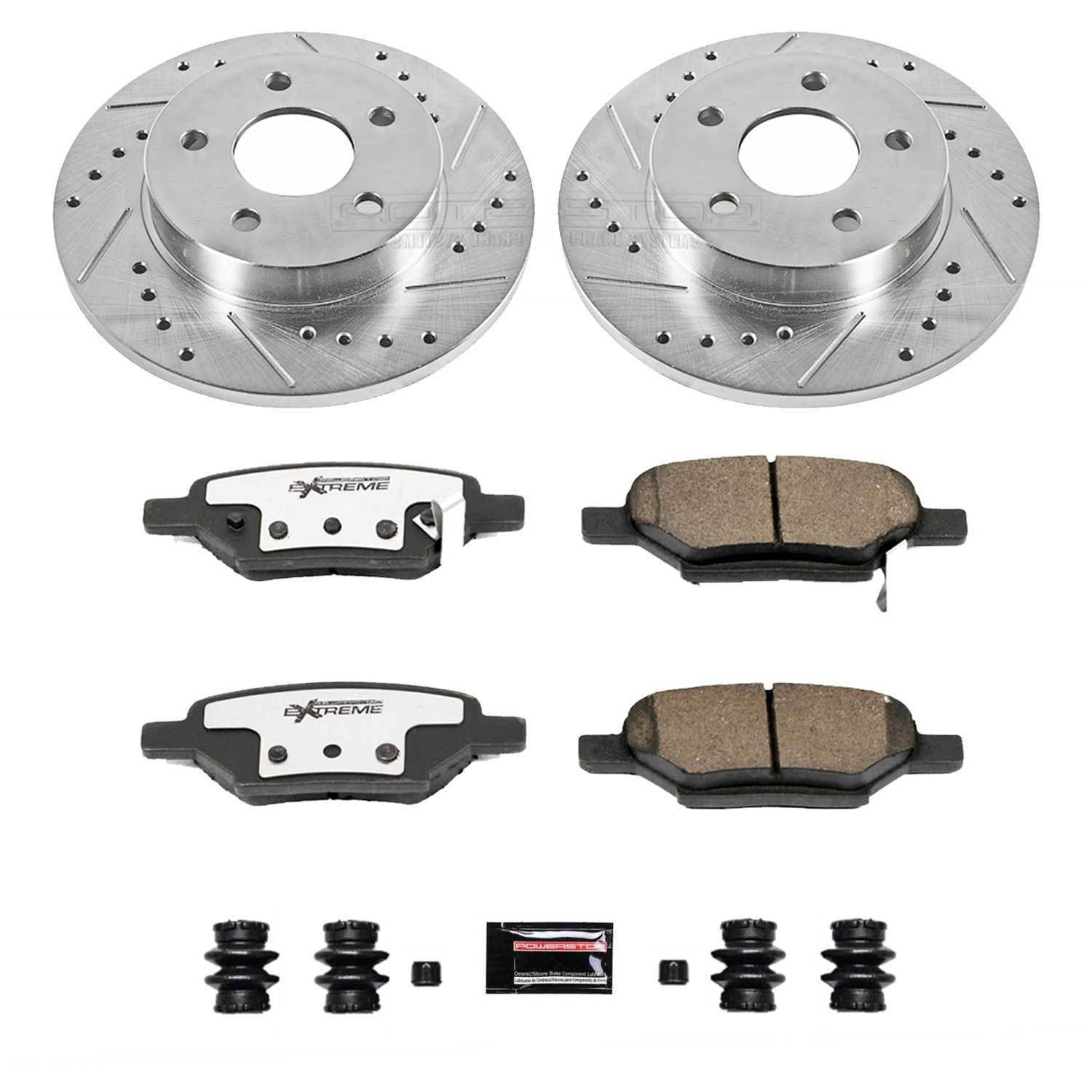Power Stop 04-08 Chevrolet Malibu Front & Rear Z26 Street Warrior Brake Kit (1x psbK1616-26, 1x psbK1617-26) thumbnail 8