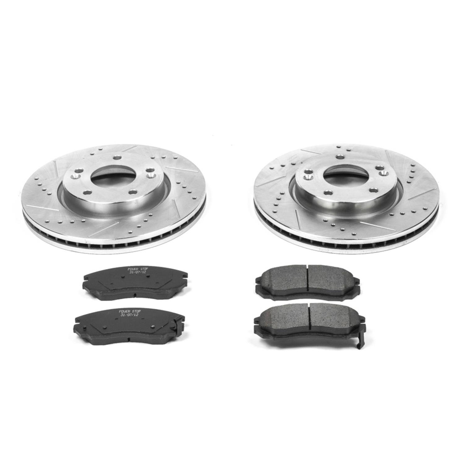 Power Stop 04-06 Hyundai Tiburon Front & Rear Z23 Evolution Sport Brake Kit (1x psbK163, 1x psbK170) thumbnail 3