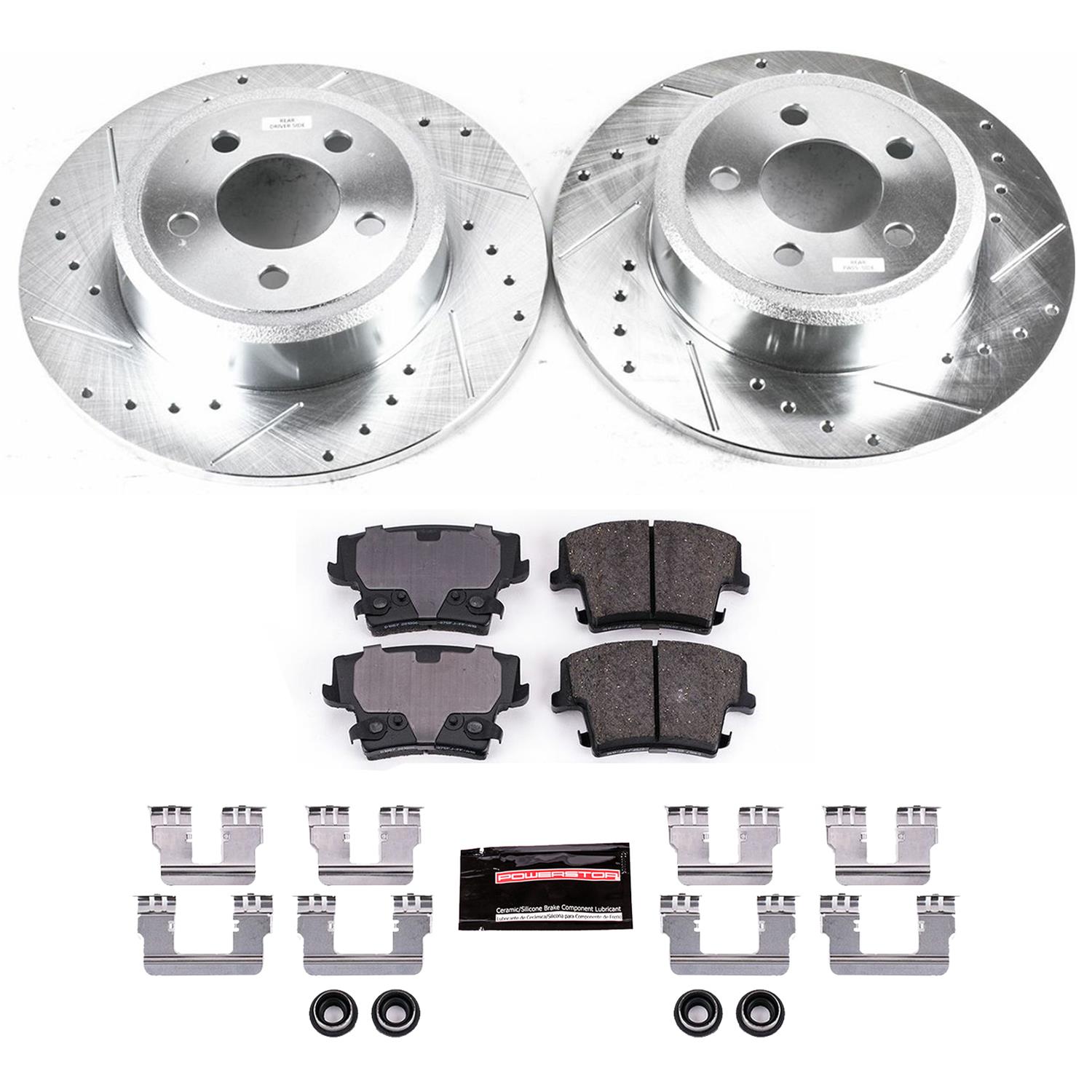 Power Stop 05-11 Chrysler 300 Front & Rear Z23 Evolution Sport Brake Kit w/Calipers (1x psbS4968, 1x psbK1719, 1x psbK1714, 1x psbS4970) thumbnail 9