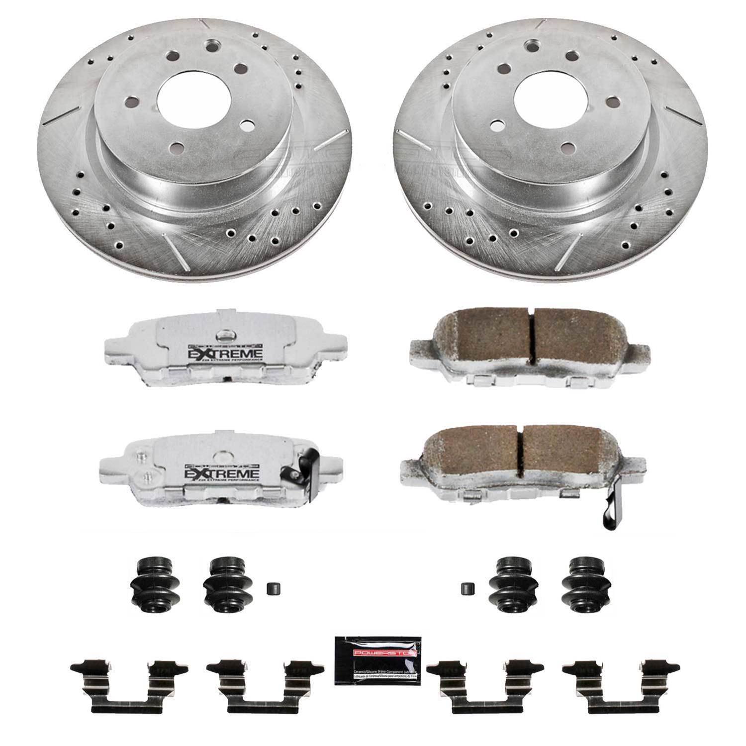 Power Stop 16-17 Infiniti QX50 Front & Rear Z26 Street Warrior Brake Kit (1x psbK179-26, 1x psbK6944-26) thumbnail 5