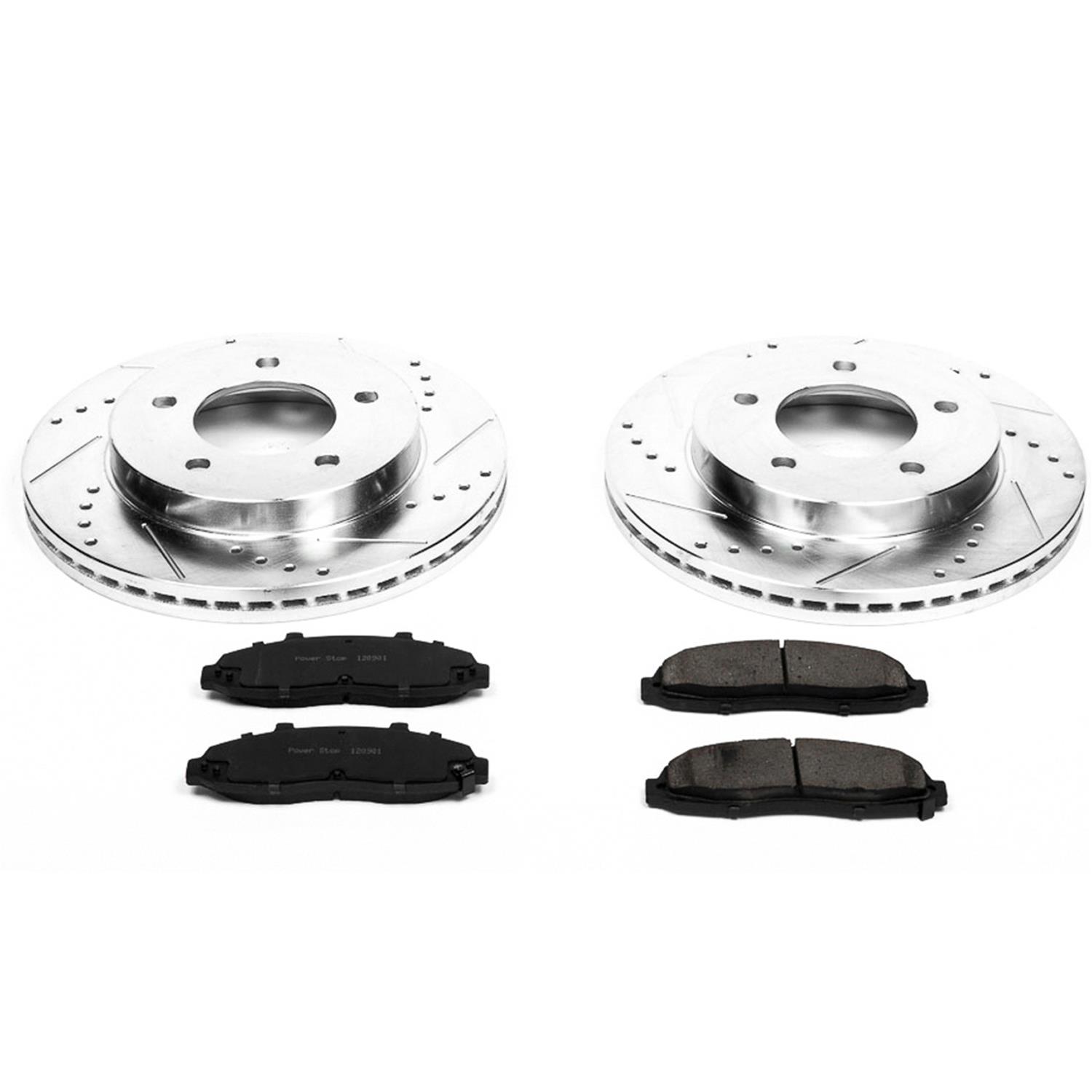 Power Stop 00-03 Ford F-150 Front & Rear Z23 Evolution Sport Brake Kit (1x psbK1913, 1x psbK1866) thumbnail 3