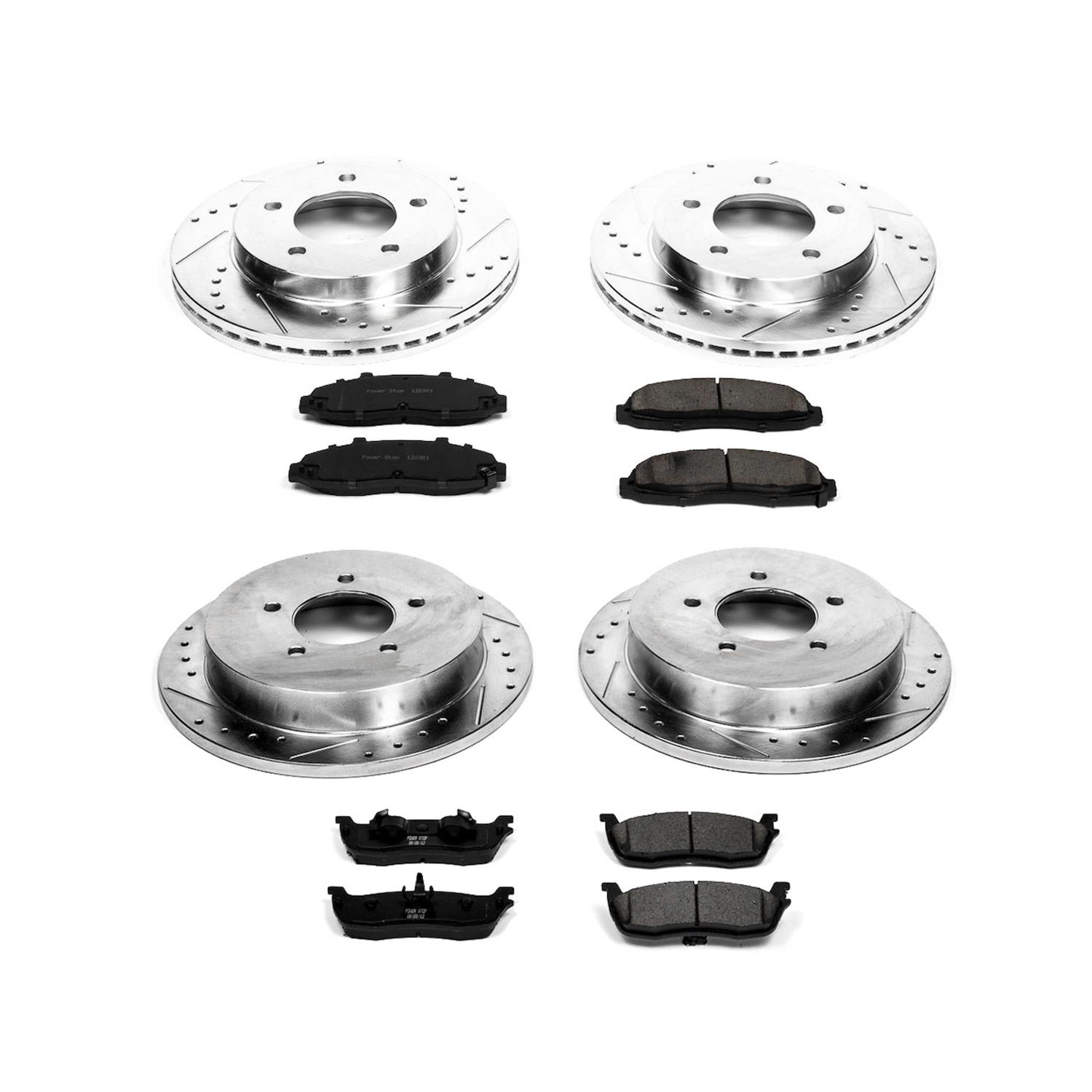 Power Stop 00-03 Ford F-150 Front & Rear Z23 Evolution Sport Brake Kit (1x psbK1913, 1x psbK1866) thumbnail 2