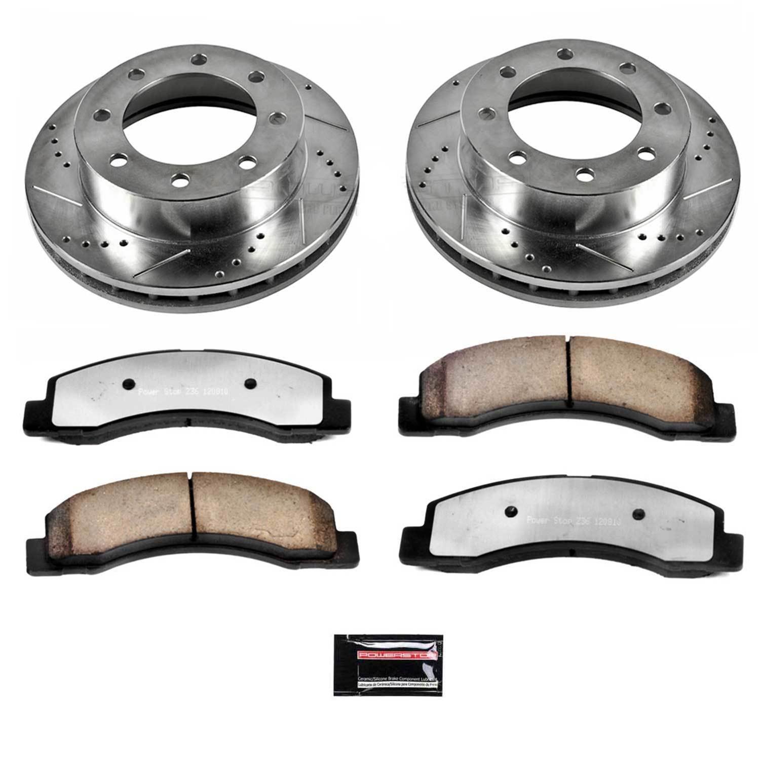Power Stop 1999 Ford F-350 Super Duty Front & Rear Z36 Truck & Tow Brake Kit (1x psbK1889-36, 1x psbK1885-36) thumbnail 7