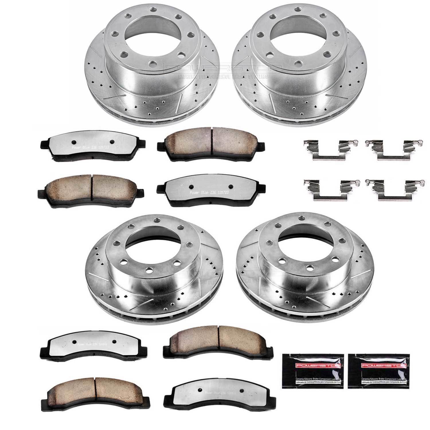 Power Stop 1999 Ford F-350 Super Duty Front & Rear Z36 Truck & Tow Brake Kit (1x psbK1889-36, 1x psbK1885-36) thumbnail 4
