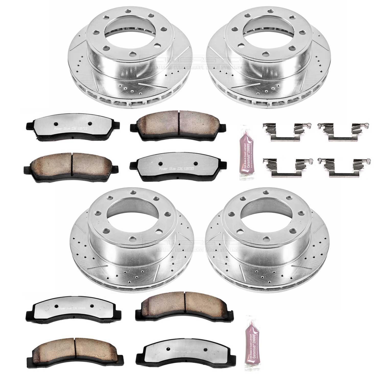 PowerStop Rear Z36 Truck & Tow Brake Kit w/ Calipers | Cadillac Escalade (2002–2006) (KC2046-36) main image 1