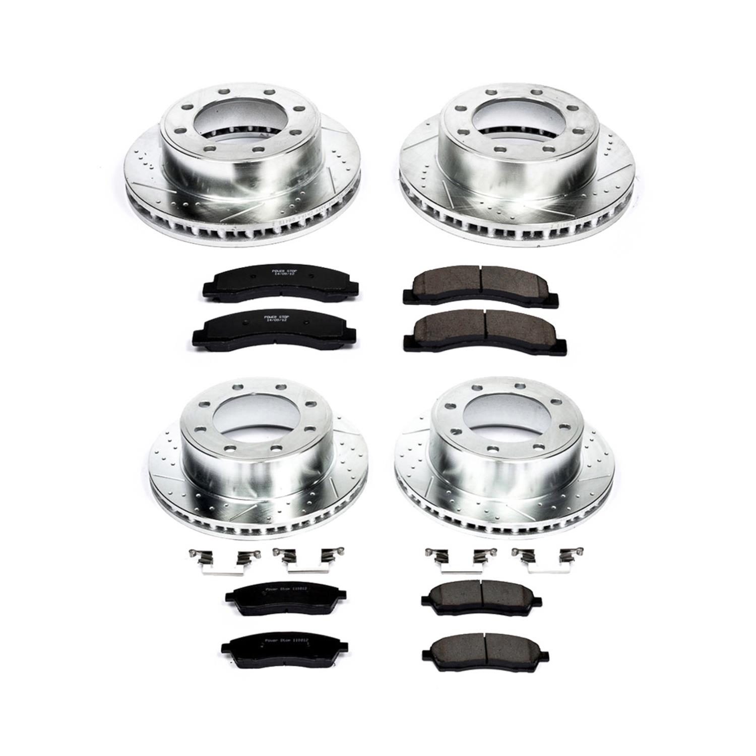 Power Stop 00-05 Ford Excursion Front & Rear Z23 Evolution Sport Brake Kit (1x psbK1890, 1x psbK1905) thumbnail 2