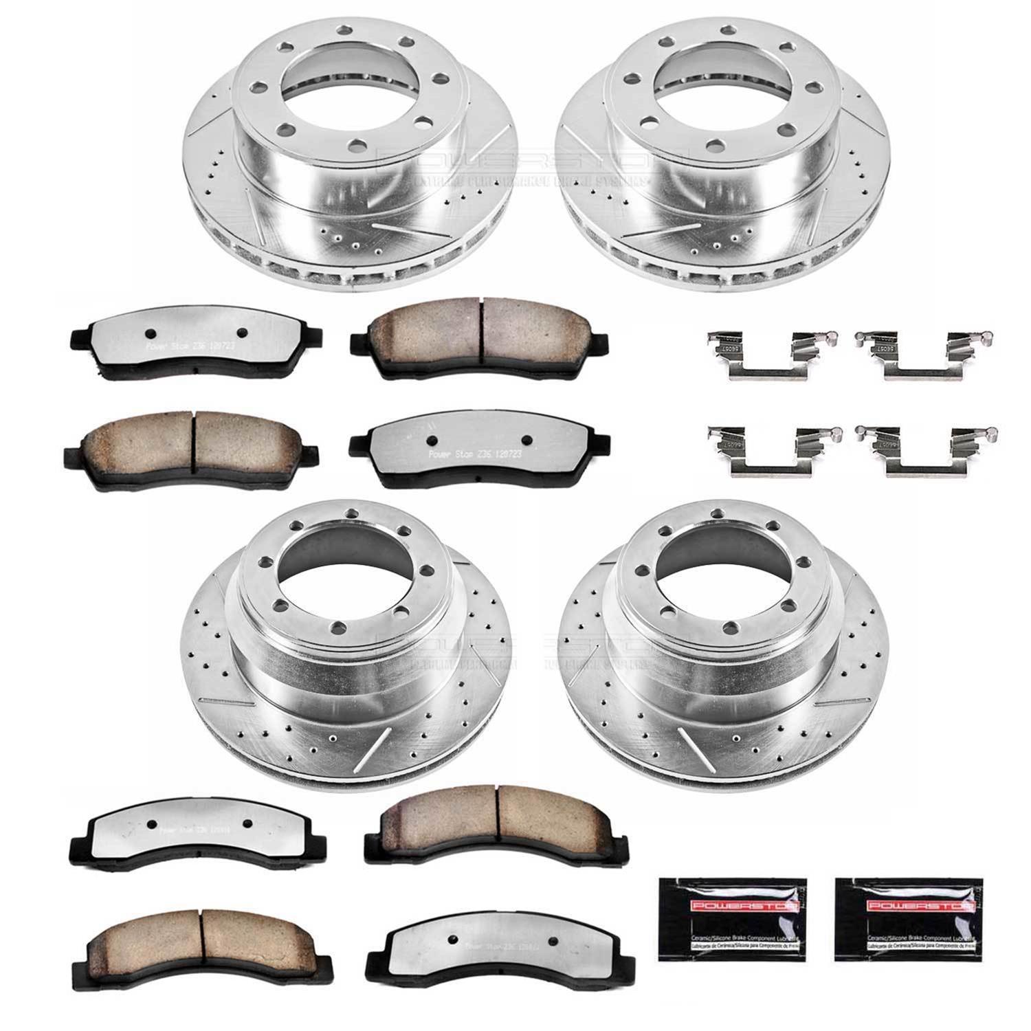 Power Stop 99-04 Ford F-350 Super Duty Front & Rear Z36 Truck & Tow Brake Kit (1x psbK1889-36, 1x psbK1905-36) thumbnail 4