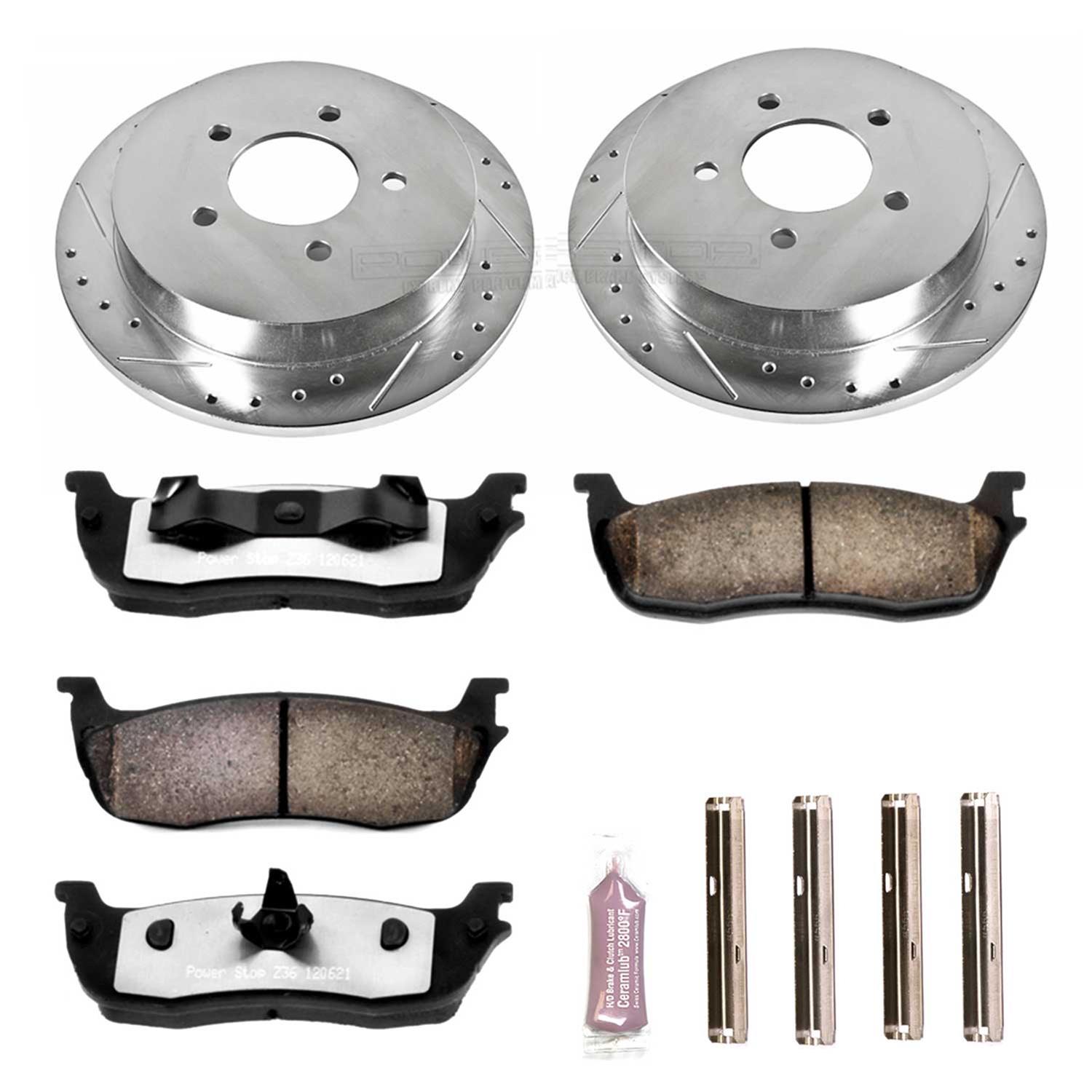 Power Stop KC186836 Power Stop Z36 Truck and Tow Brake Upgrade Kits
