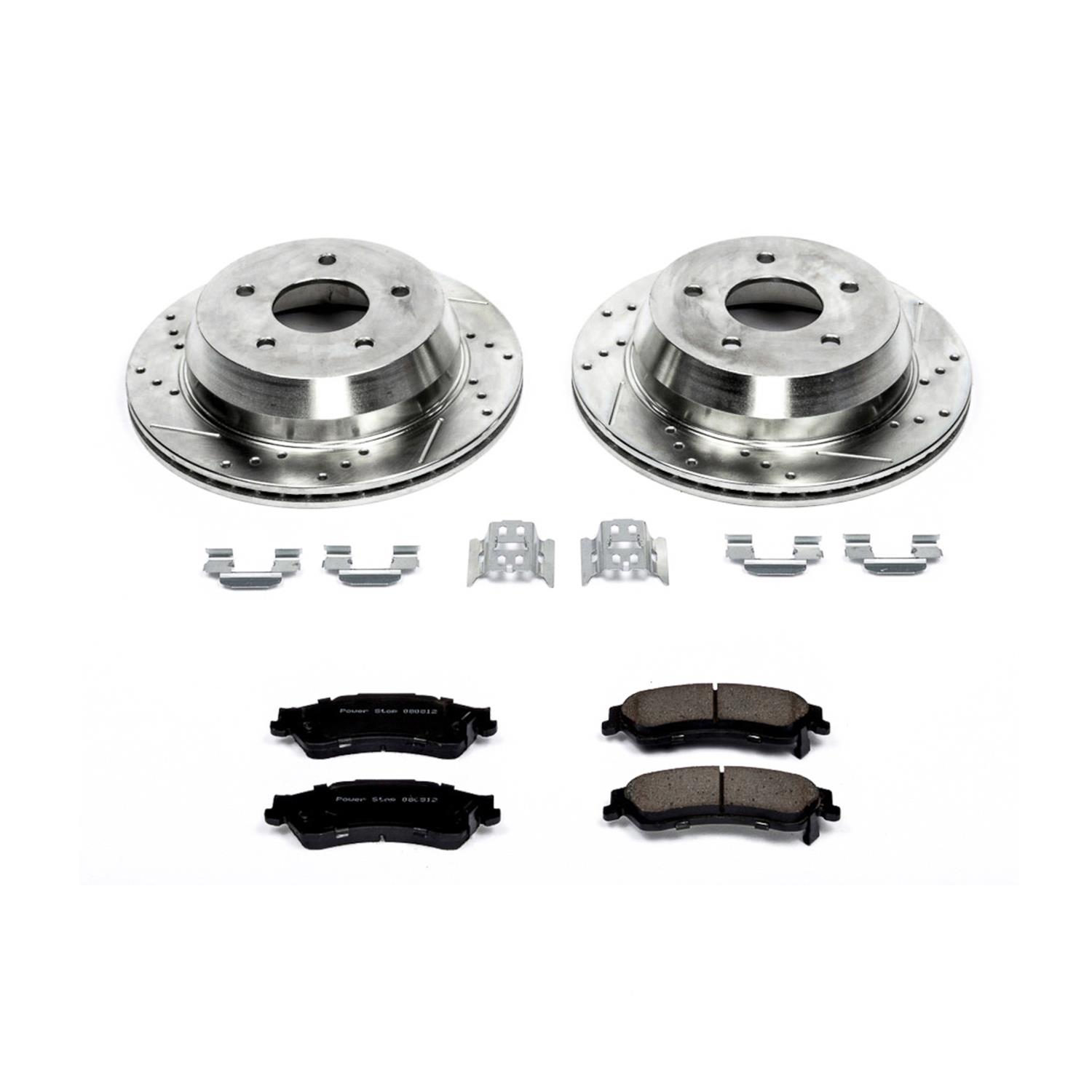 PowerStop Front Z23 Evolution Kit w/ Calipers | Mercedes-Benz E500 (2004–2005) (KC5118) main image 1