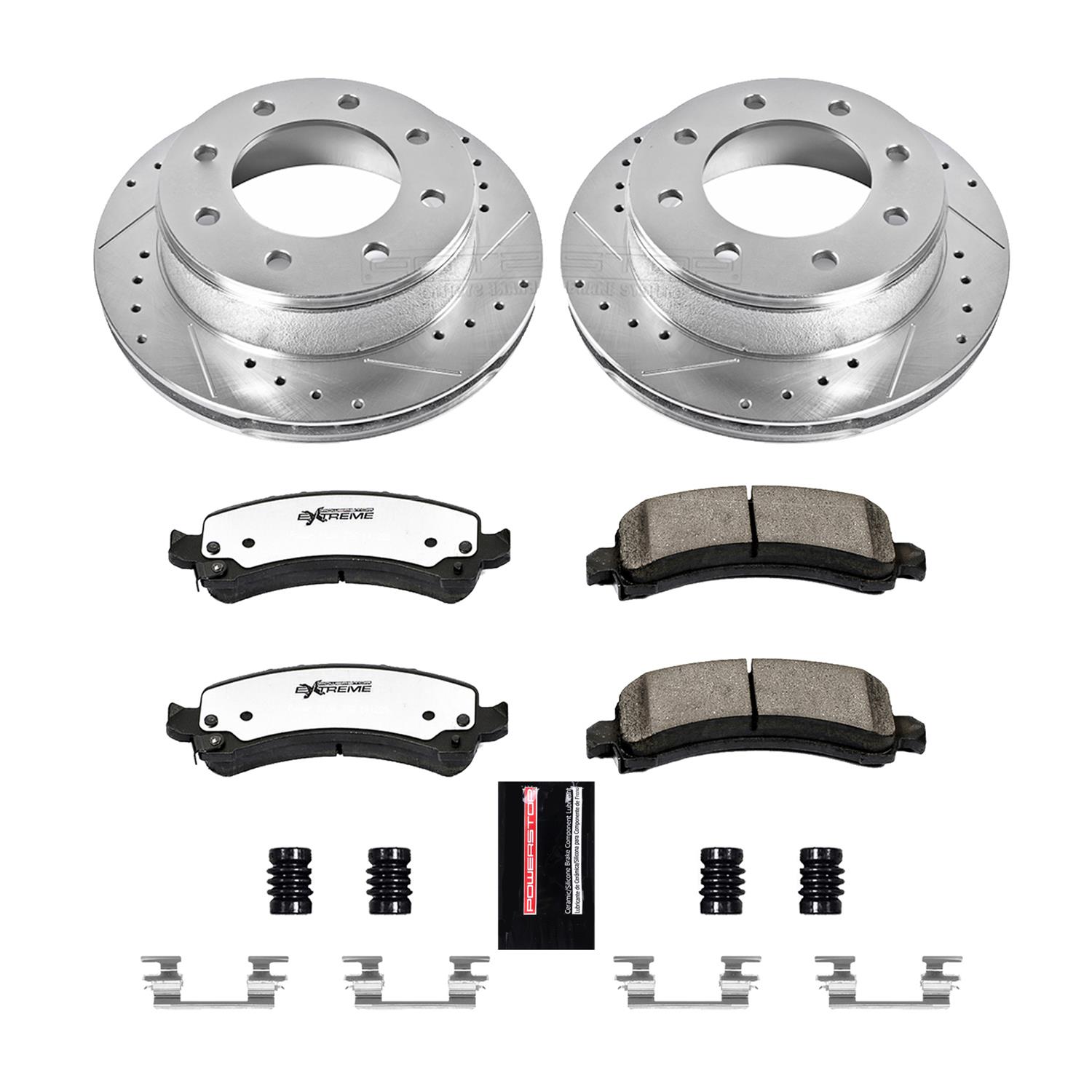Power Stop 14-19 Chevrolet Express 3500 Front & Rear Z36 Truck & Tow Brake Kit (1x psbK2039-36, 1x psbK2071-36) thumbnail 6