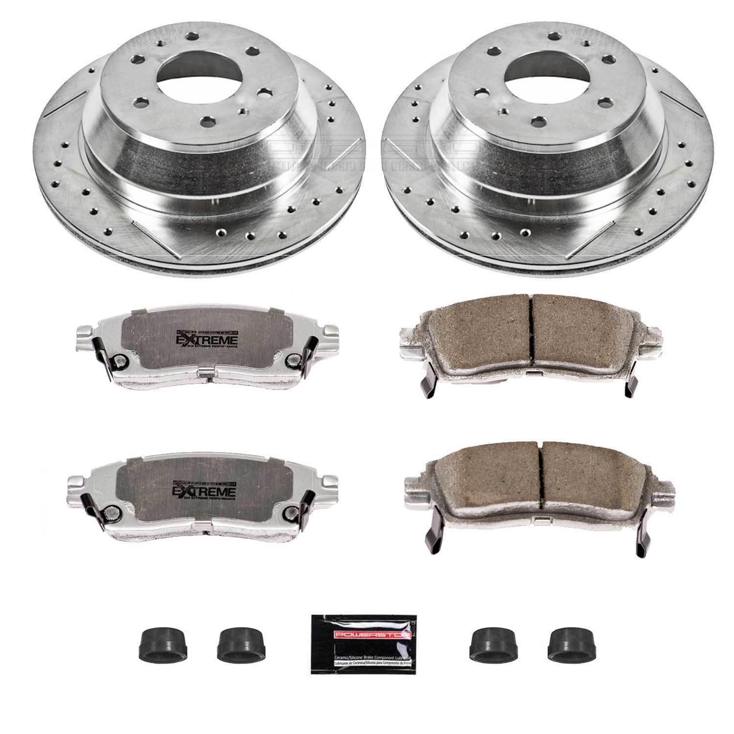 Power Stop 06-07 Buick Rainier Front & Rear Z26 Street Warrior Brake Kit (1x psbK2084-26, 1x psbK2050-26) thumbnail 4