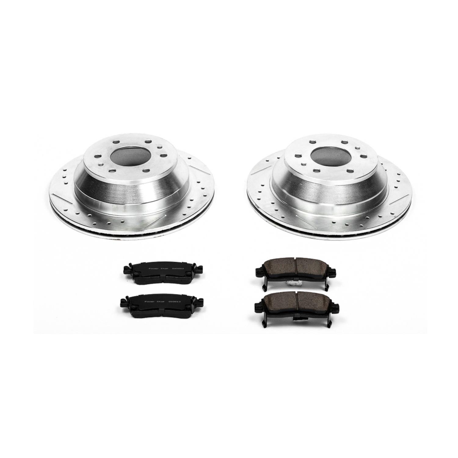 Power Stop 04-05 Buick Rainier Front & Rear Z23 Evolution Sport Brake Kit (1x psbK2057, 1x psbK2050) thumbnail 4