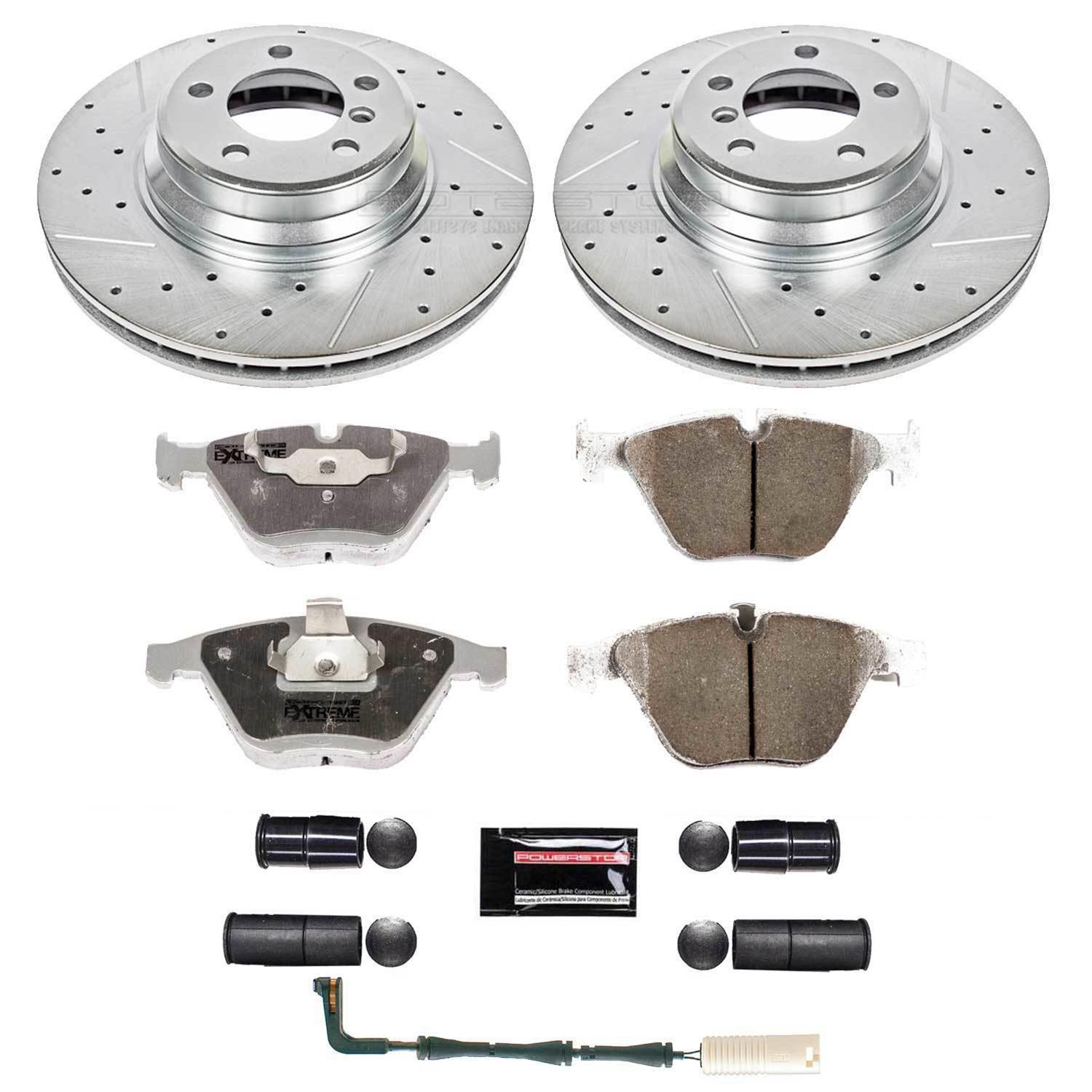 Power Stop 06-08 BMW 750i Front & Rear Z26 Street Warrior Brake Kit (1x psbK5283-26, 1x psbK2054-26) thumbnail 5