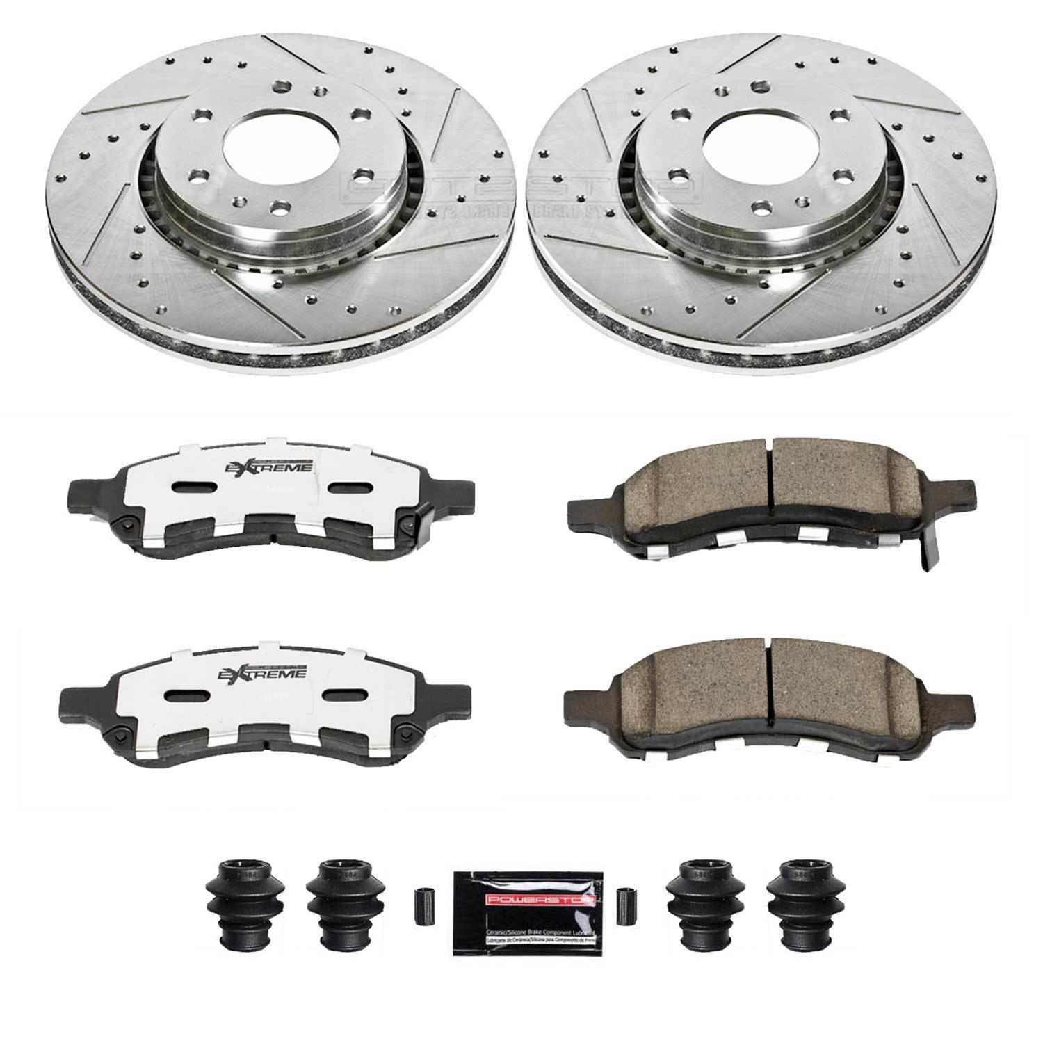 PowerStop Rear Z26 Street Warrior Brake Kit w/ Calipers | Subaru Legacy (2006–2009) (KC4632A-26) main image 0