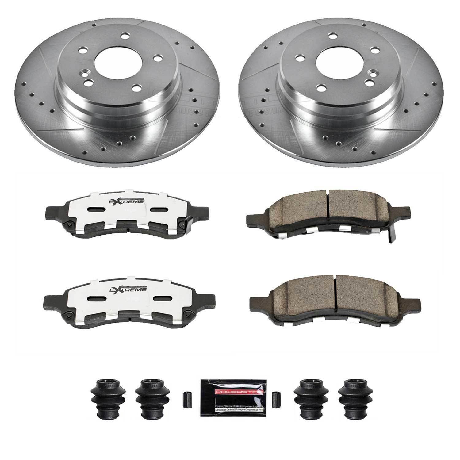 Power Stop 06-07 Buick Rainier Front & Rear Z26 Street Warrior Brake Kit (1x psbK2084-26, 1x psbK2050-26) thumbnail 5