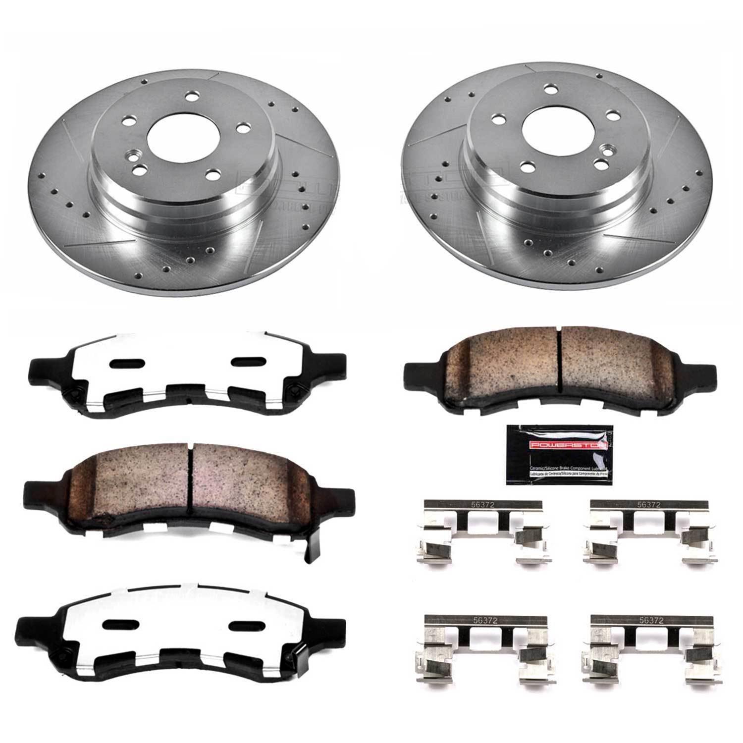 Power Stop 06-07 Buick Rainier Front & Rear Z36 Truck & Tow Brake Kit (1x psbK2084-36, 1x psbK2050-36) thumbnail 7