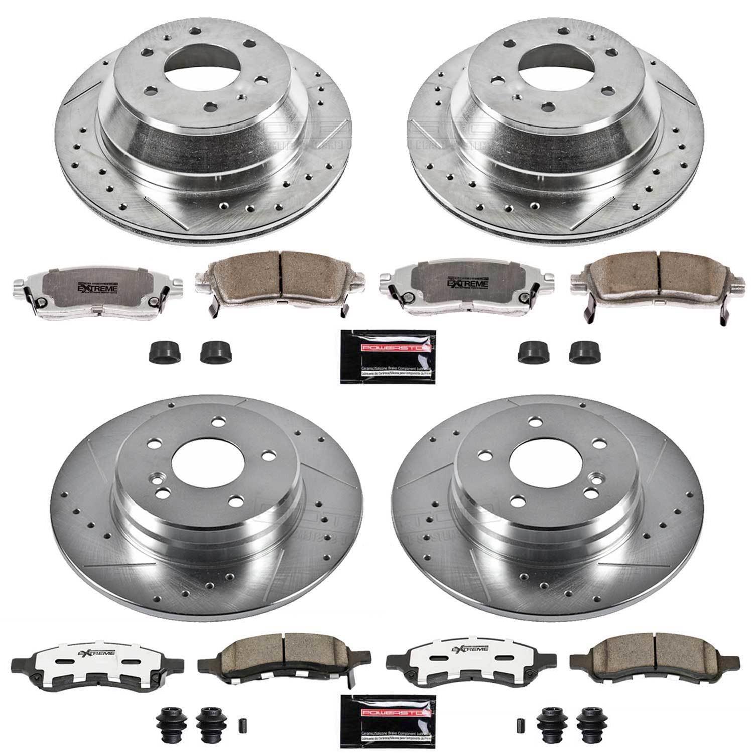 Power Stop 06-07 Buick Rainier Front & Rear Z26 Street Warrior Brake Kit (1x psbK2084-26, 1x psbK2050-26) thumbnail 3