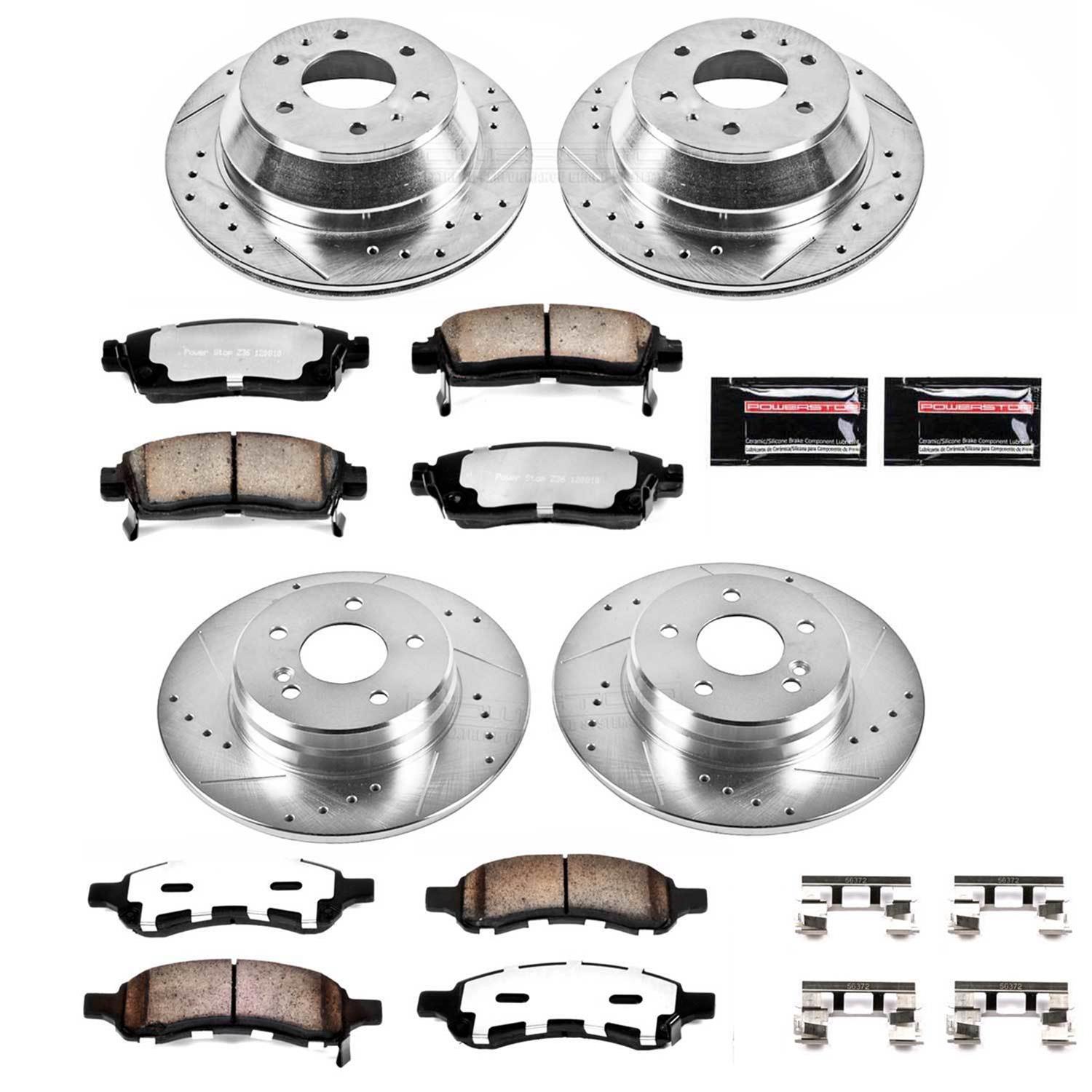 Power Stop 06-07 Buick Rainier Front & Rear Z36 Truck & Tow Brake Kit (1x psbK2084-36, 1x psbK2050-36) thumbnail 4