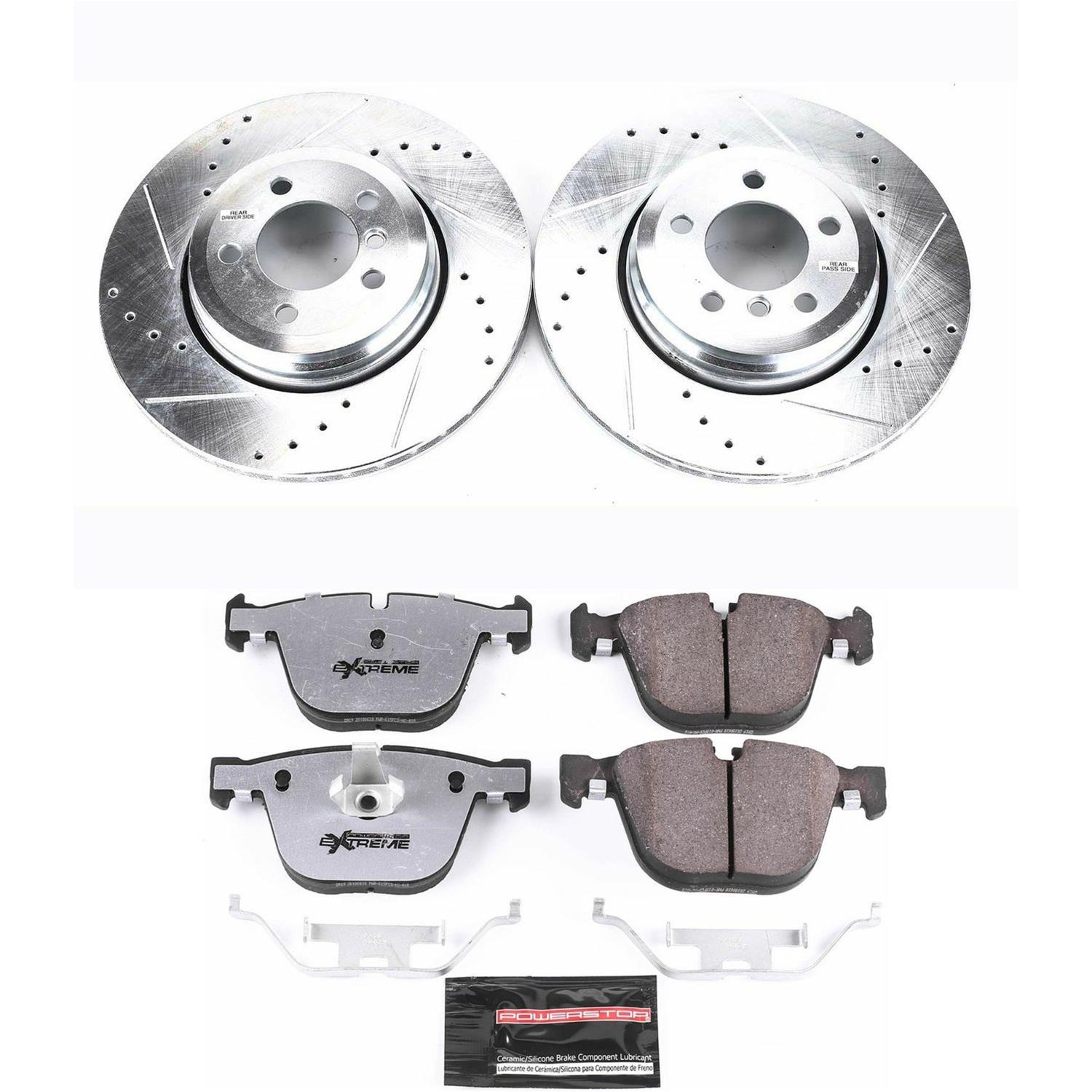 Power Stop 02-05 BMW 745i Front & Rear Z26 Street Warrior Brake Kit (1x psbK2054-26, 1x psbK2086-26) thumbnail 5